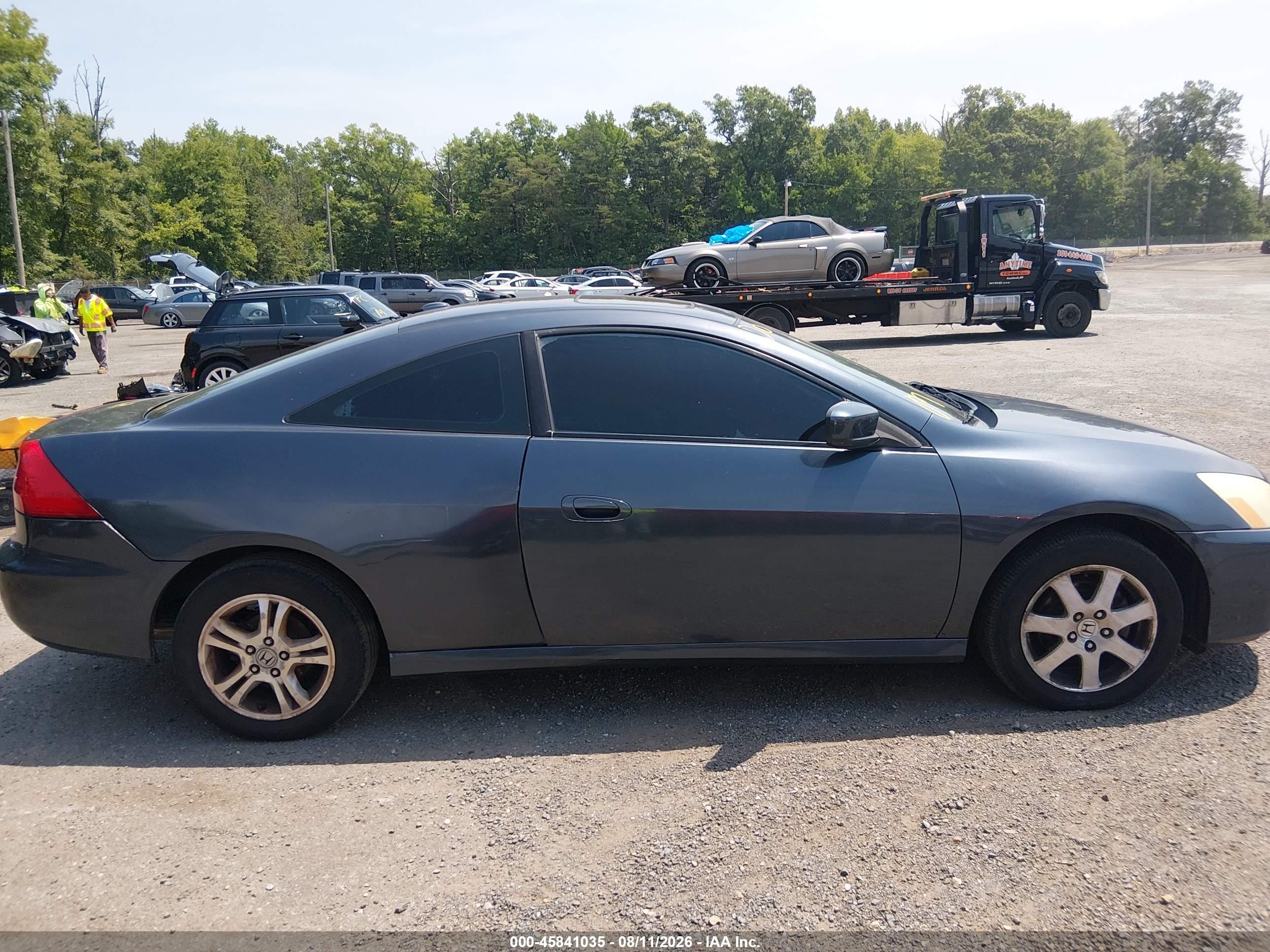 2007 Honda Accord 2.4 Ex Gray vin: 1HGCM72607A010688