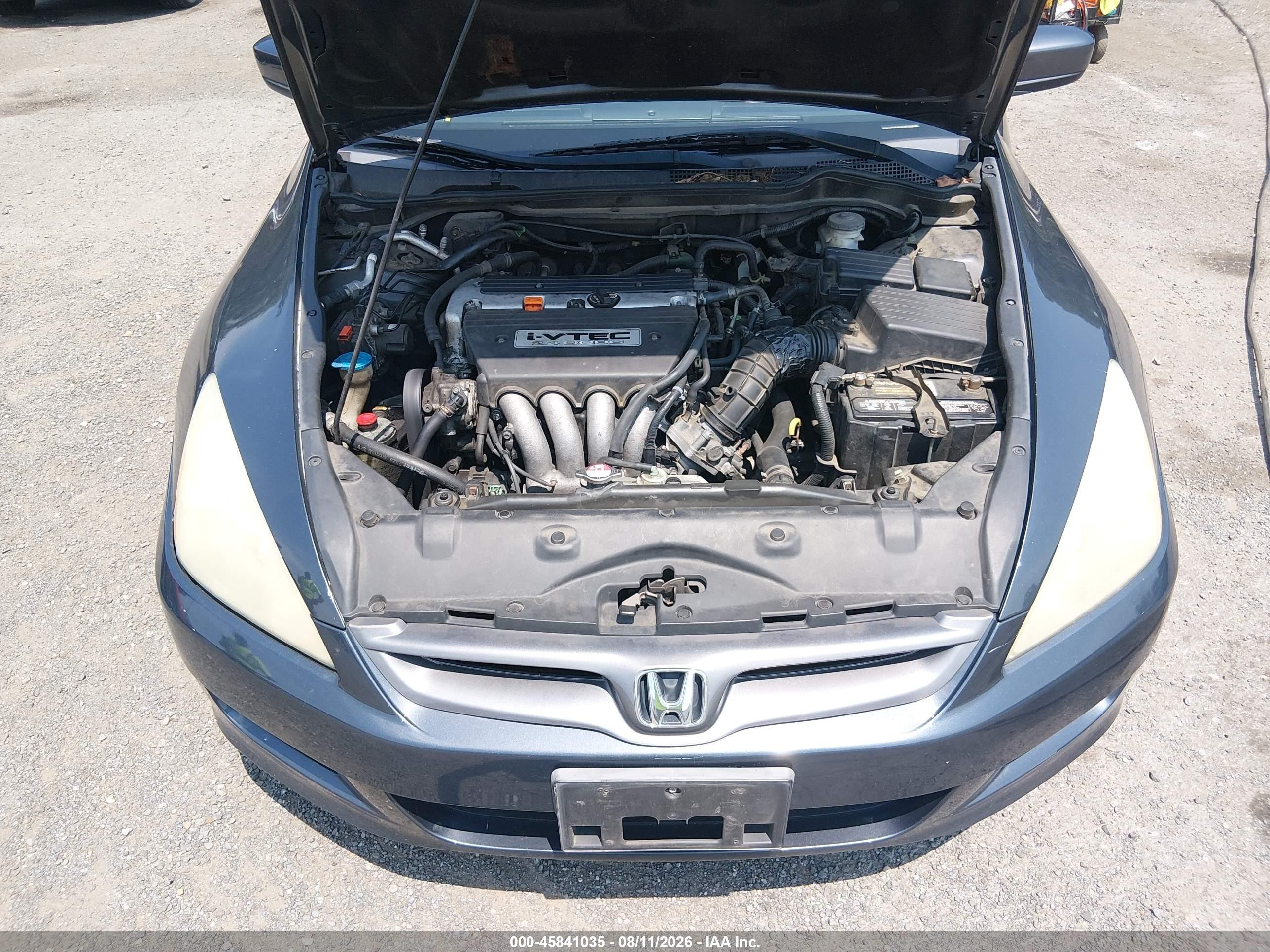 2007 Honda Accord 2.4 Ex Gray vin: 1HGCM72607A010688