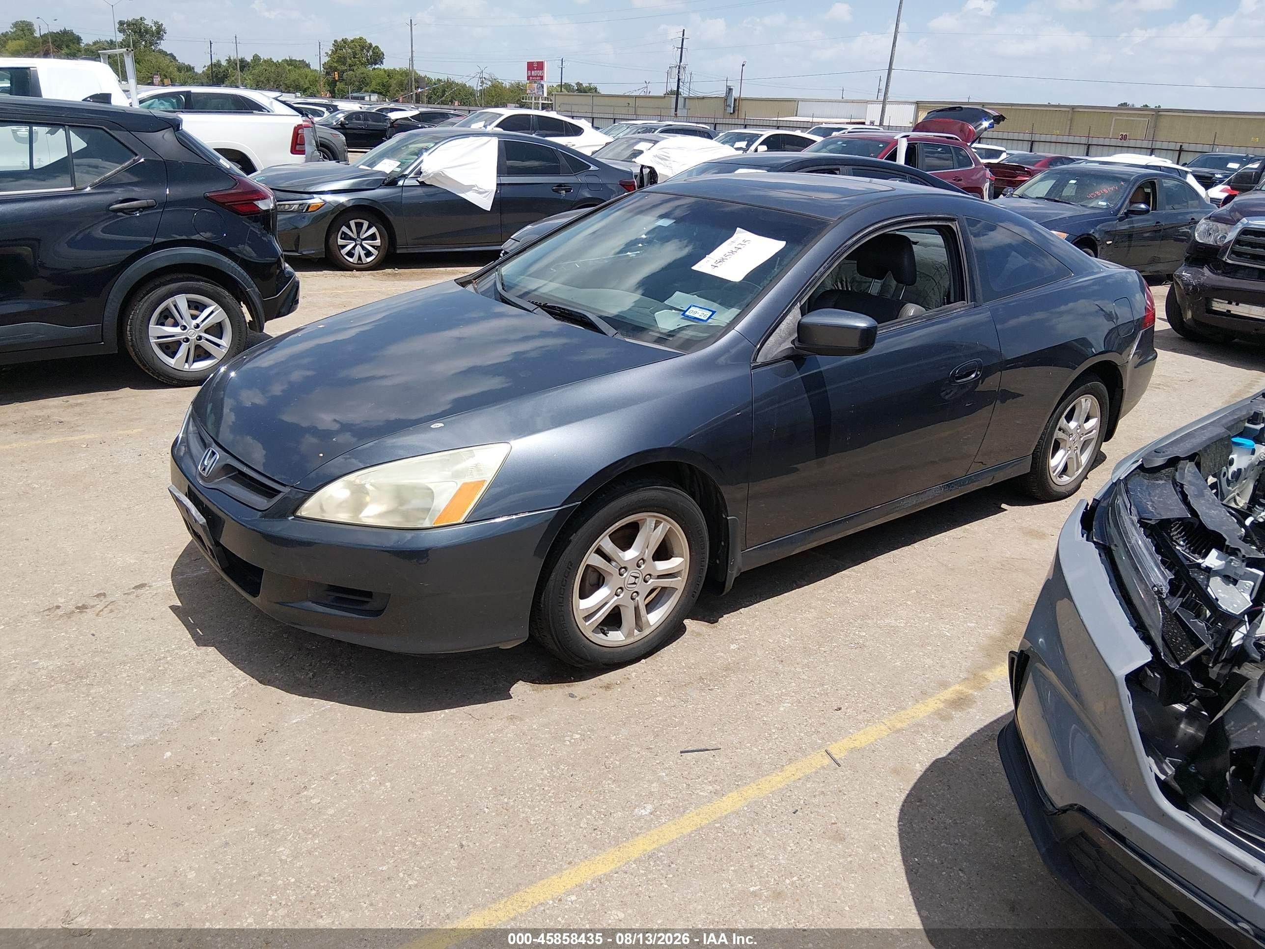 2007 Honda Accord 2.4 Ex Gray vin: 1HGCM72607A015437