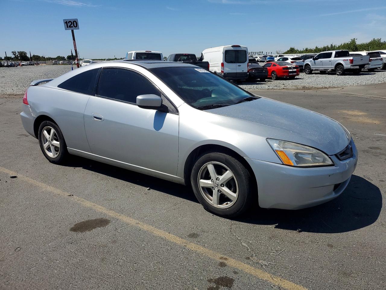 2003 Honda Accord Ex Silver vin: 1HGCM72613A013173