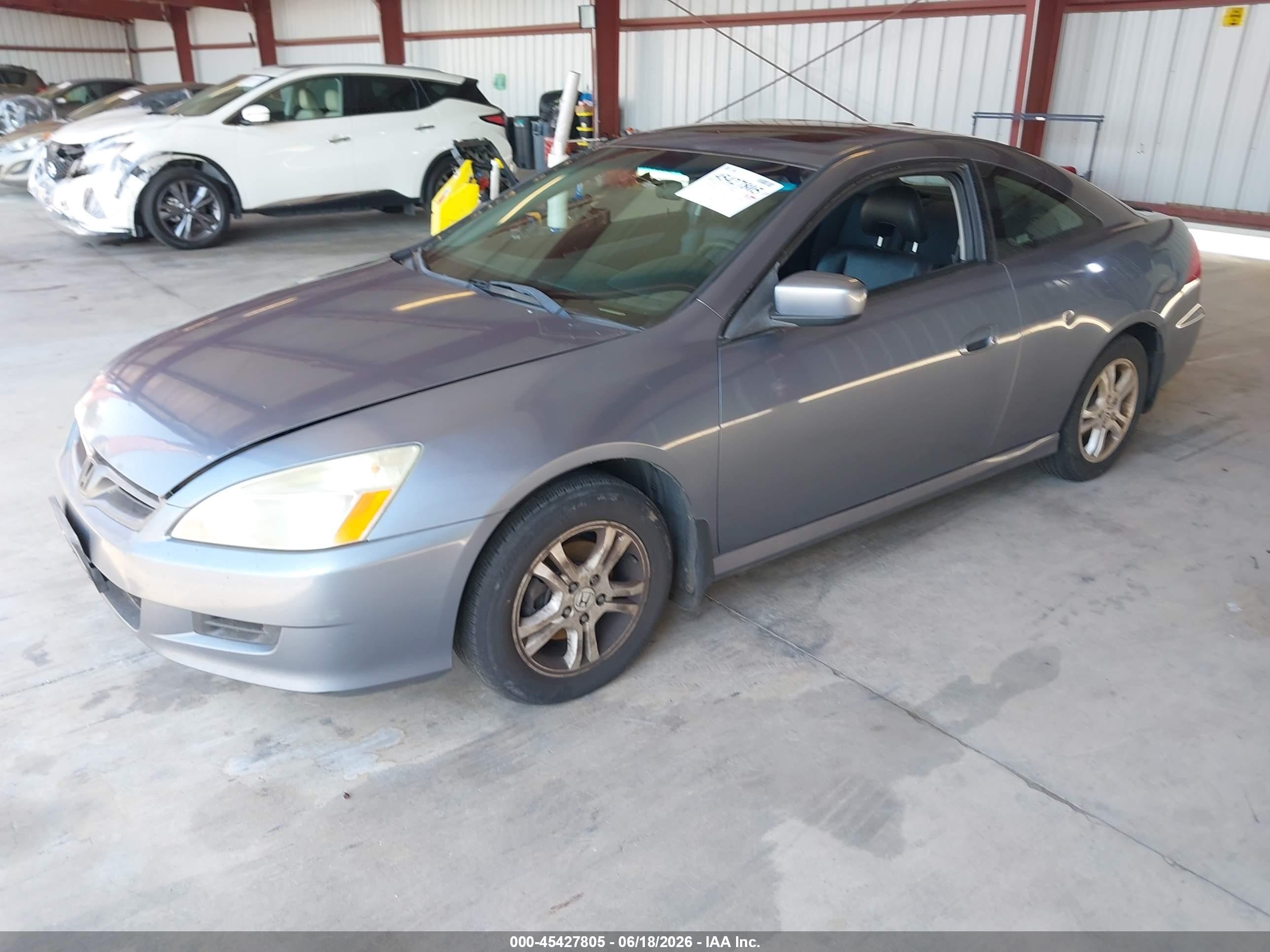 2007 Honda Accord 2.4 Ex Синий vin: 1HGCM72617A013129