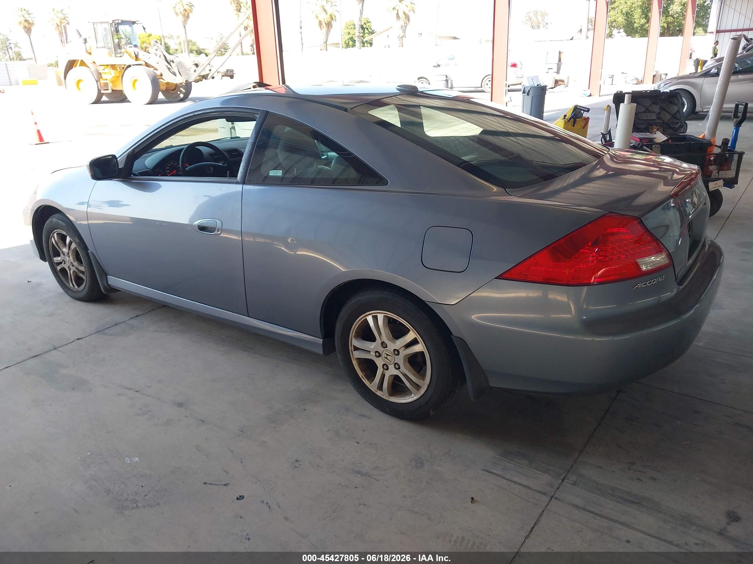 2007 Honda Accord 2.4 Ex Синий vin: 1HGCM72617A013129