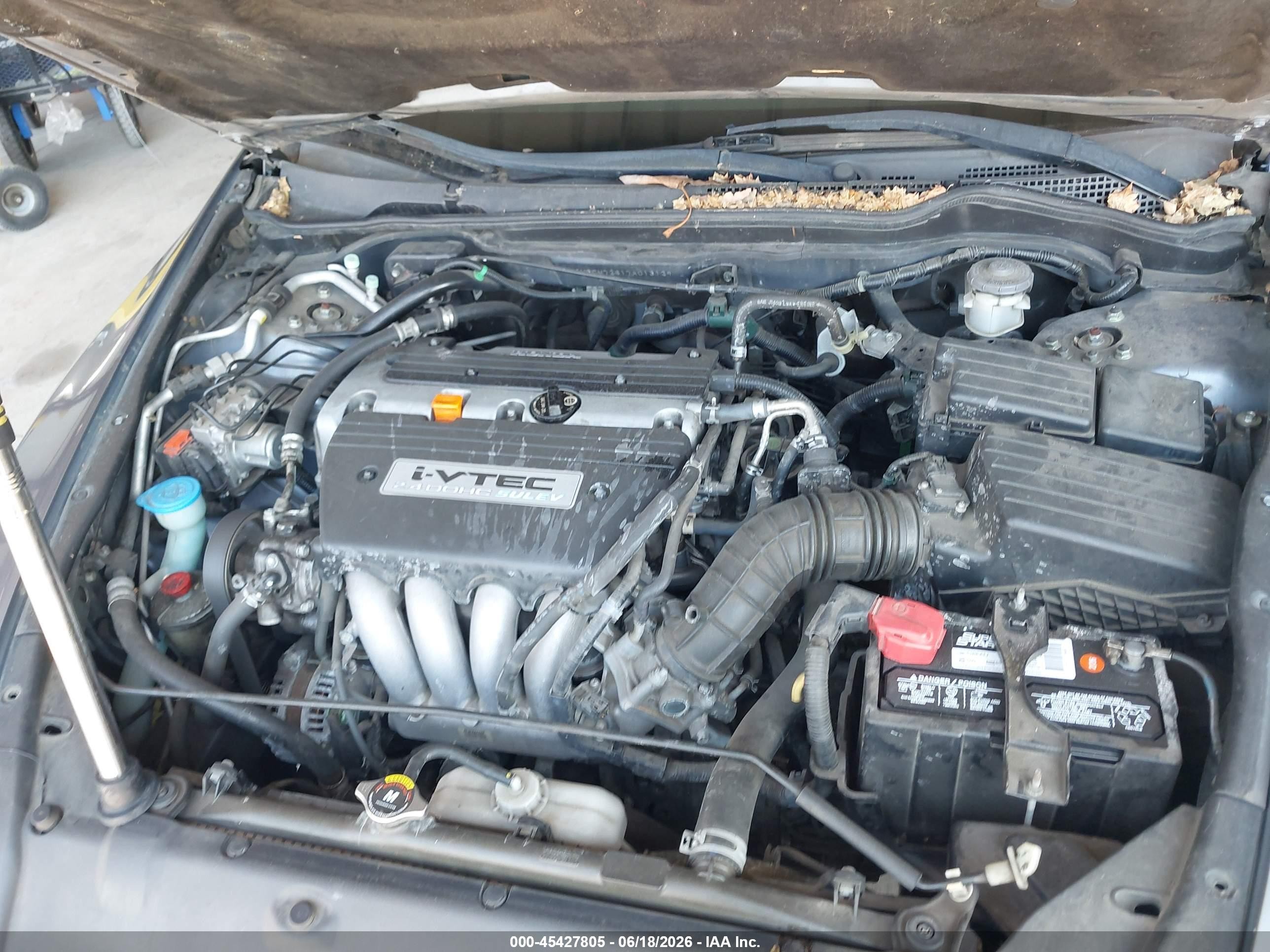 2007 Honda Accord 2.4 Ex Синий vin: 1HGCM72617A013129