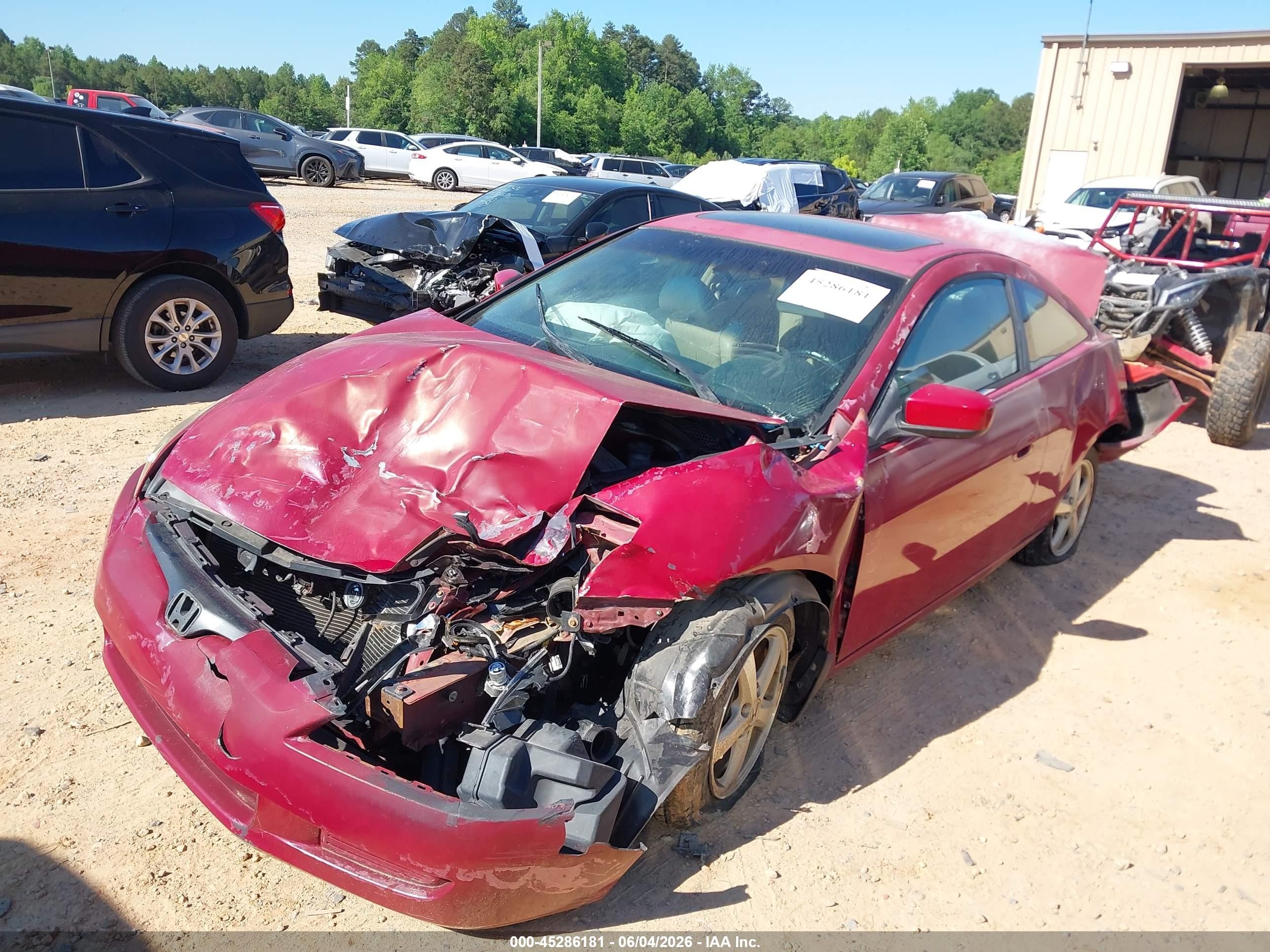 2003 Honda Accord 2.4 Ex Red vin: 1HGCM72623A030239