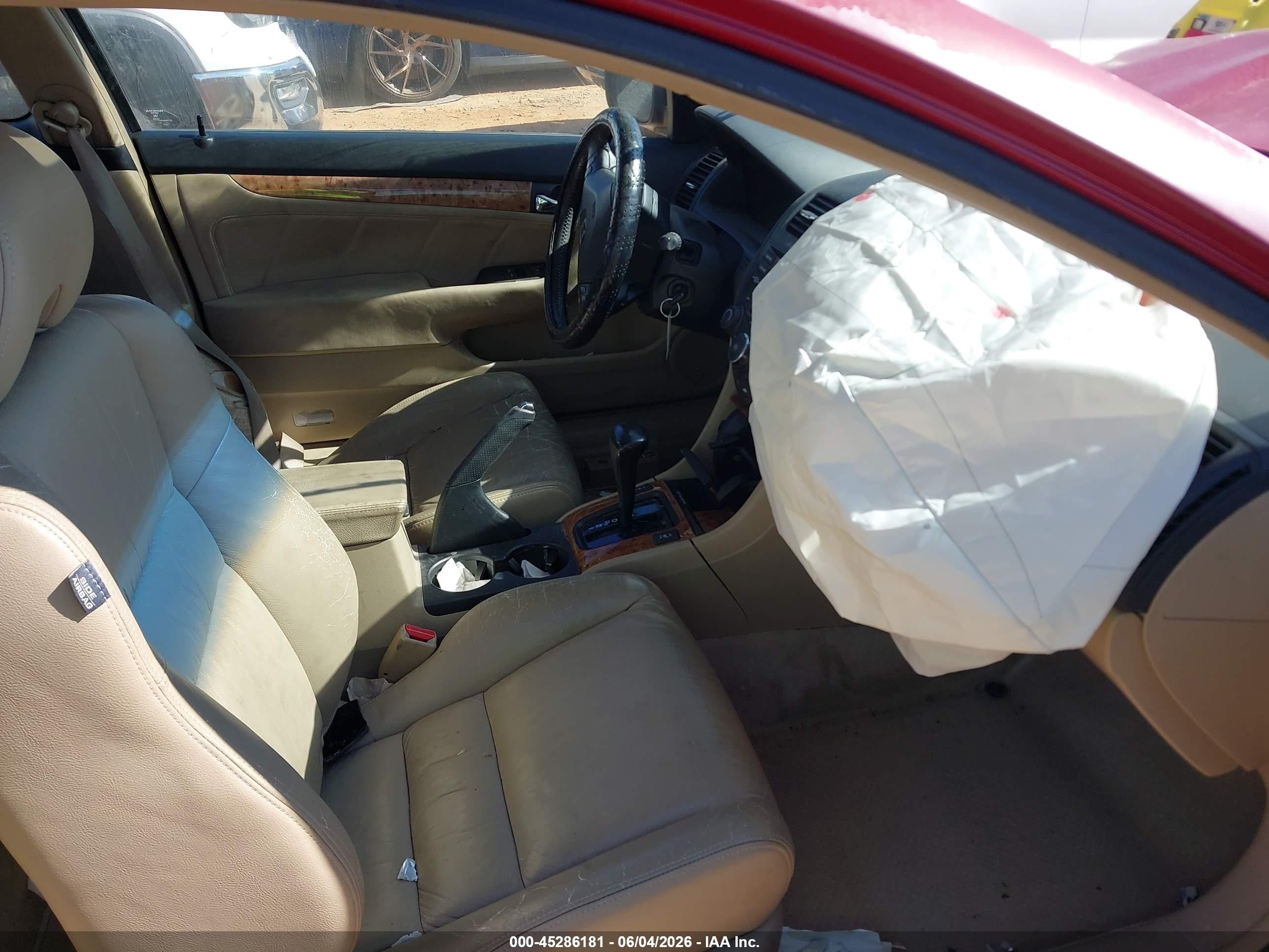 2003 Honda Accord 2.4 Ex Red vin: 1HGCM72623A030239