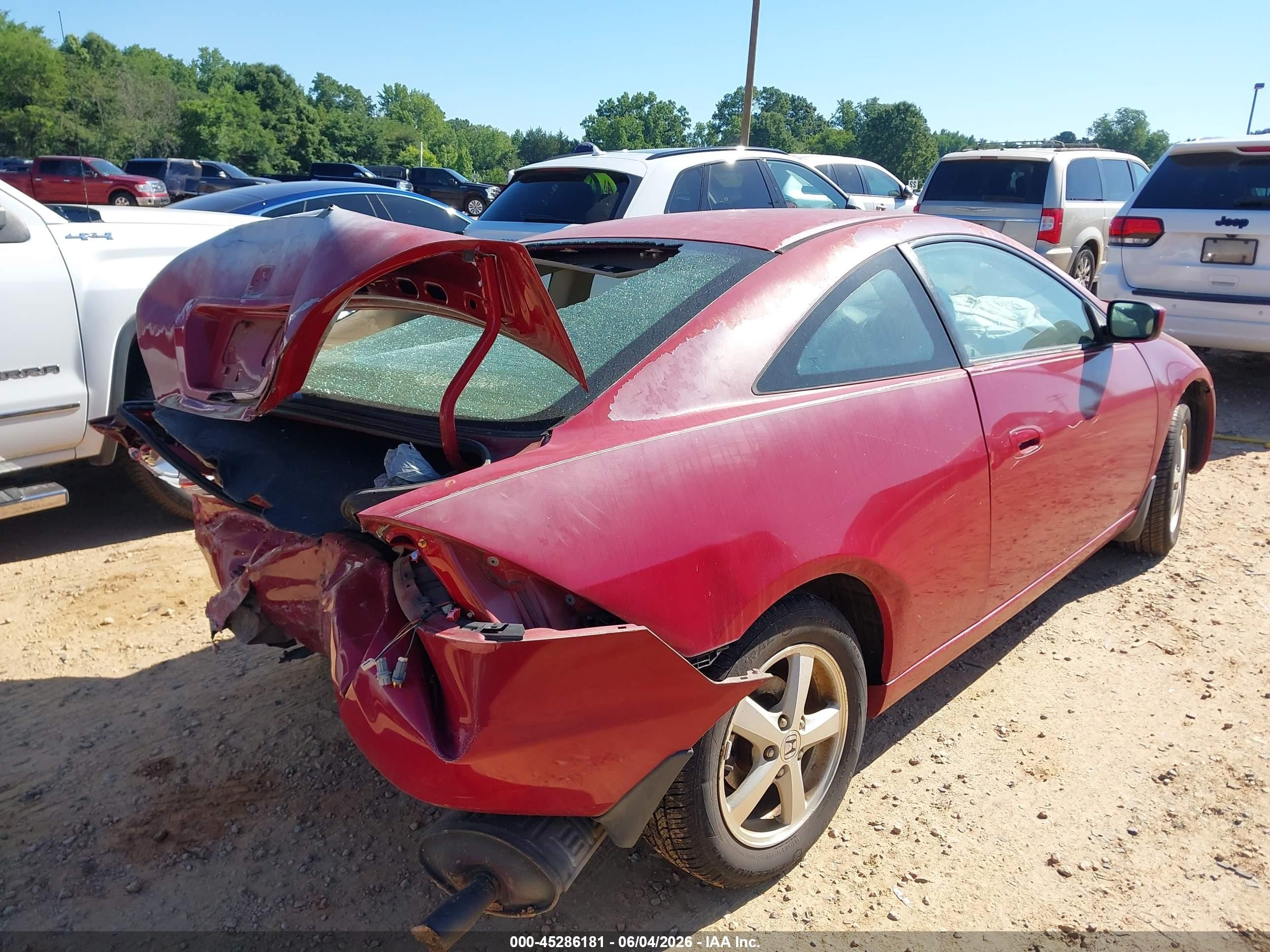 2003 Honda Accord 2.4 Ex Red vin: 1HGCM72623A030239