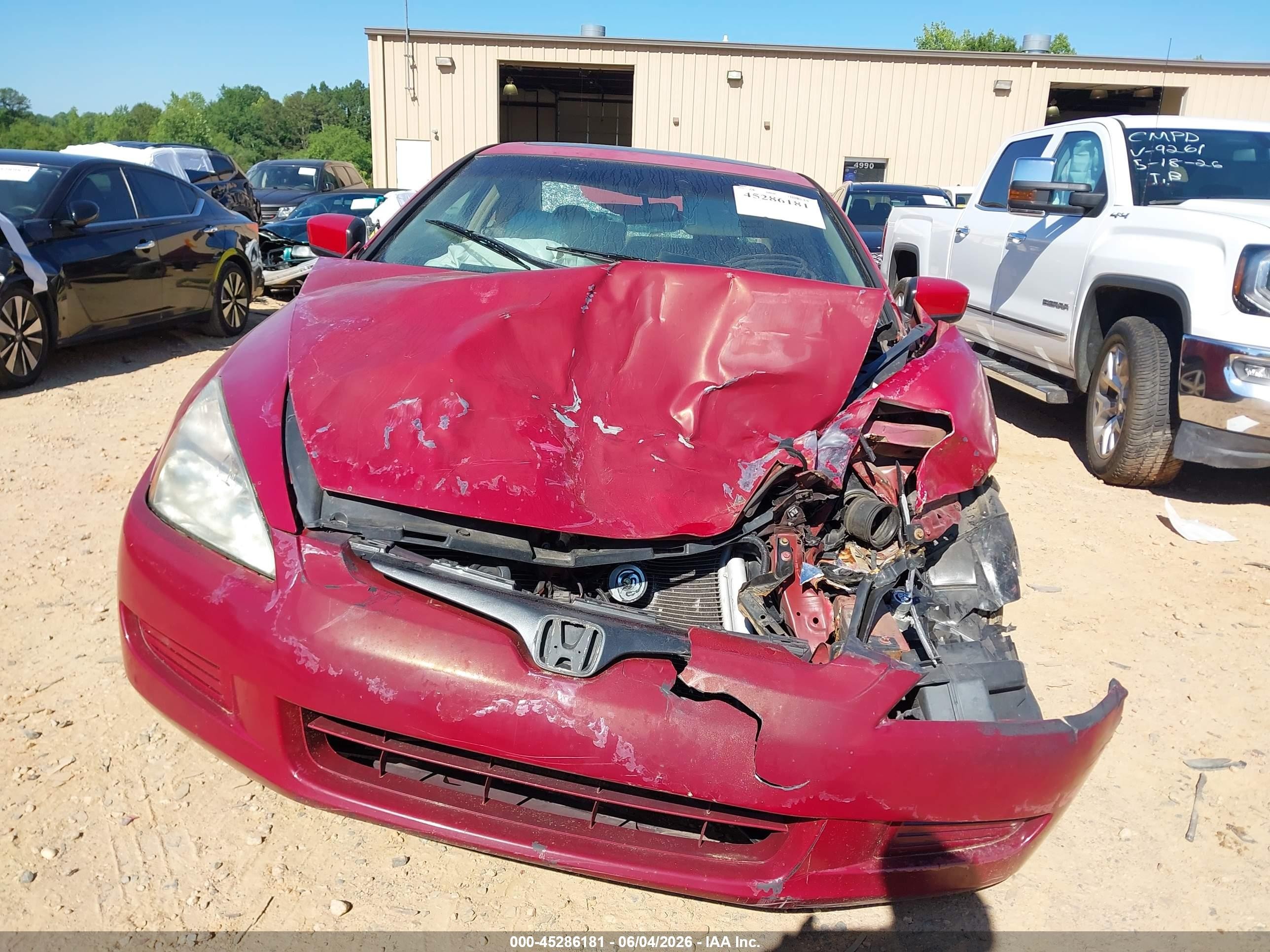 2003 Honda Accord 2.4 Ex Red vin: 1HGCM72623A030239