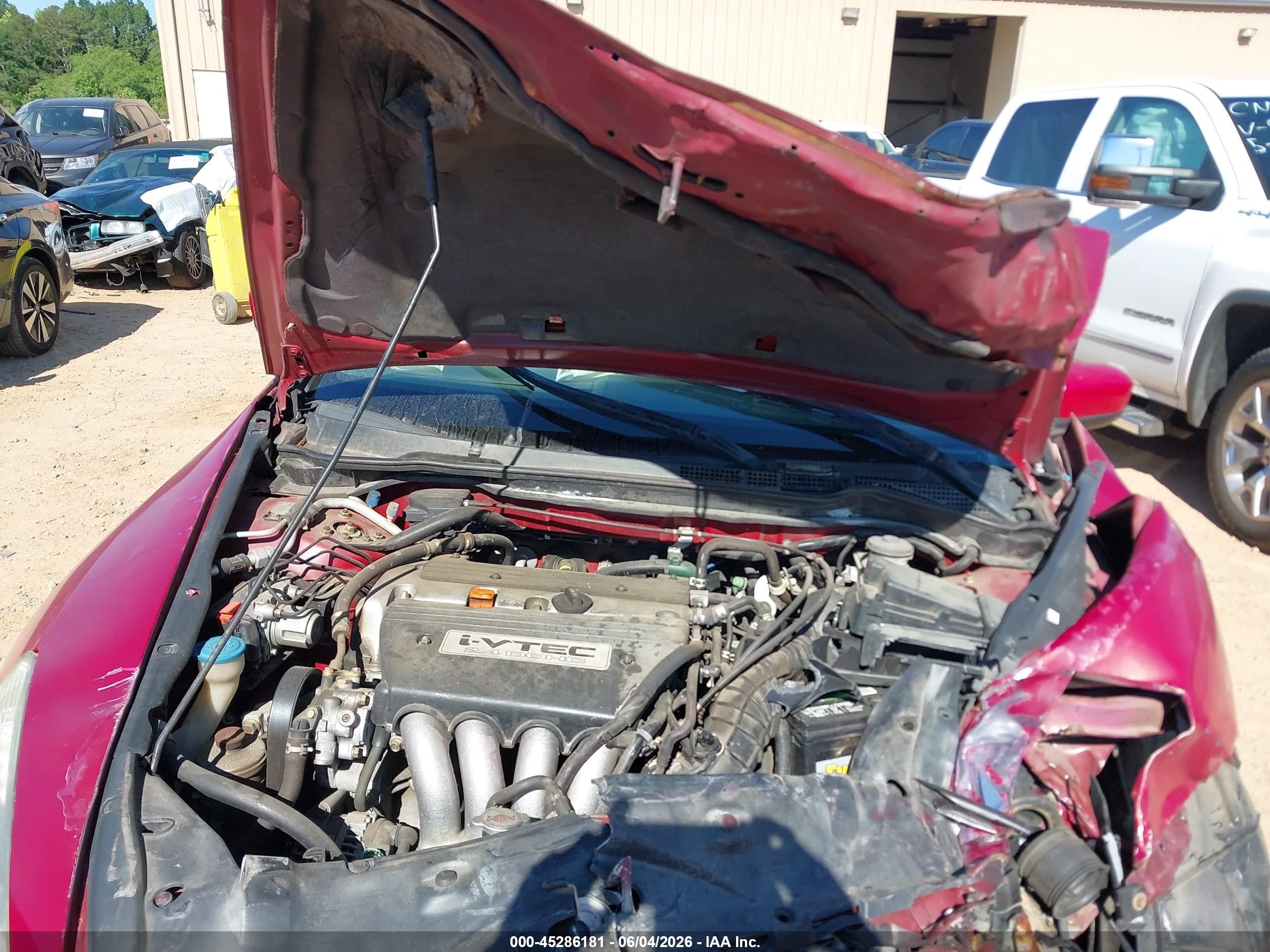 2003 Honda Accord 2.4 Ex Red vin: 1HGCM72623A030239