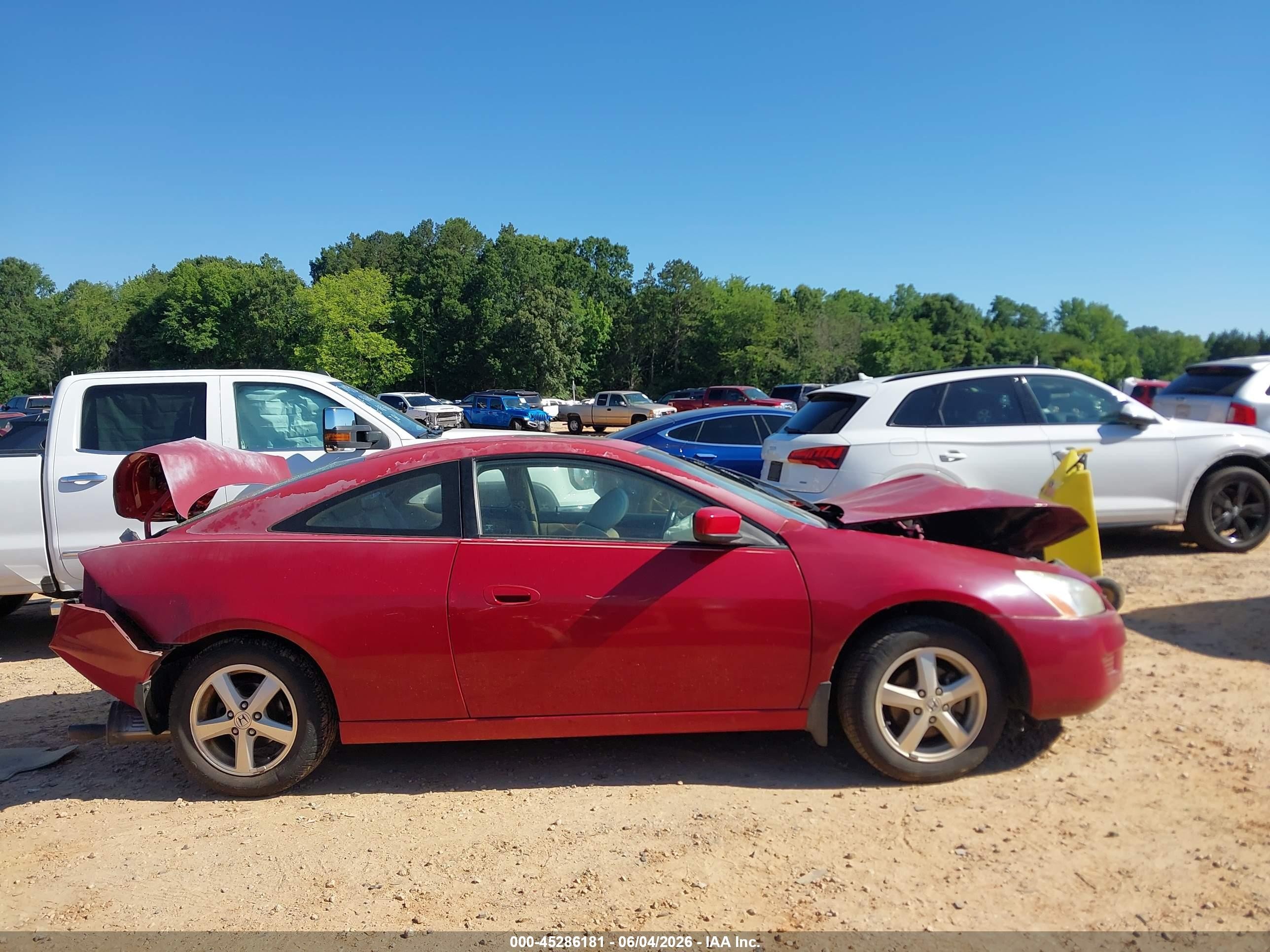2003 Honda Accord 2.4 Ex Red vin: 1HGCM72623A030239