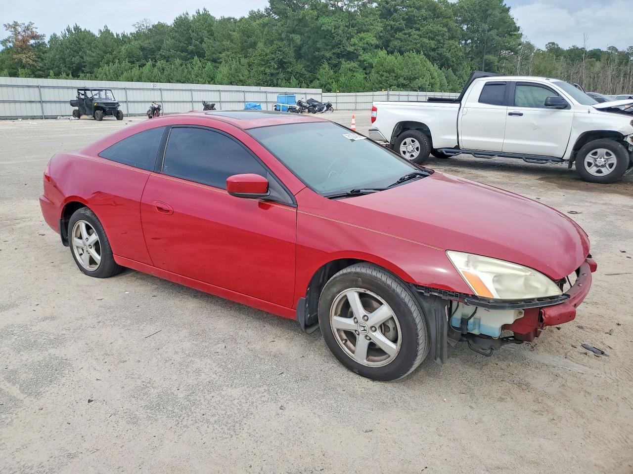 2004 Honda Accord Ex Red vin: 1HGCM72624A002040