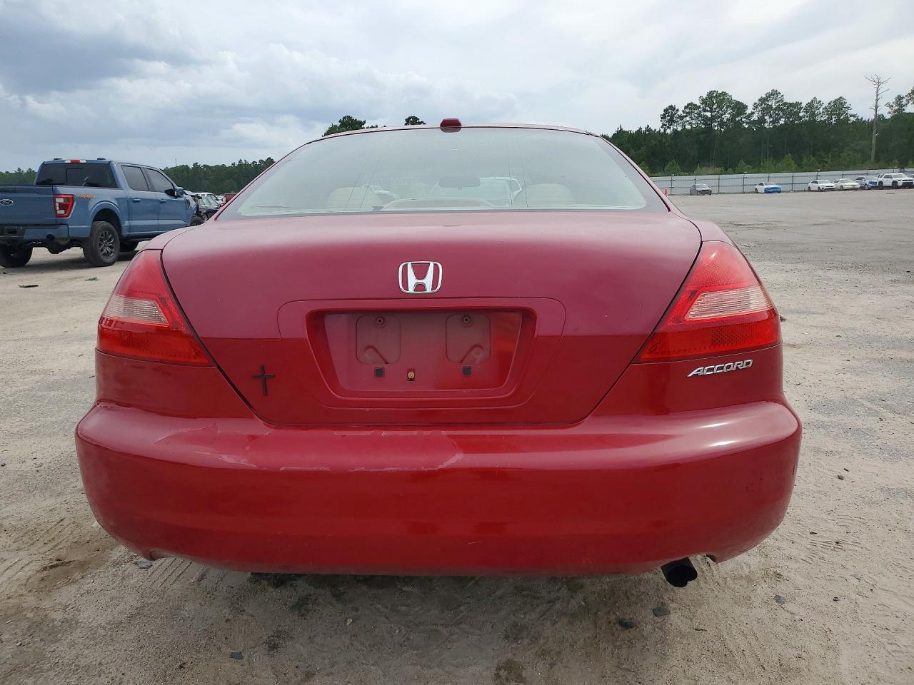 2004 Honda Accord Ex Red vin: 1HGCM72624A002040