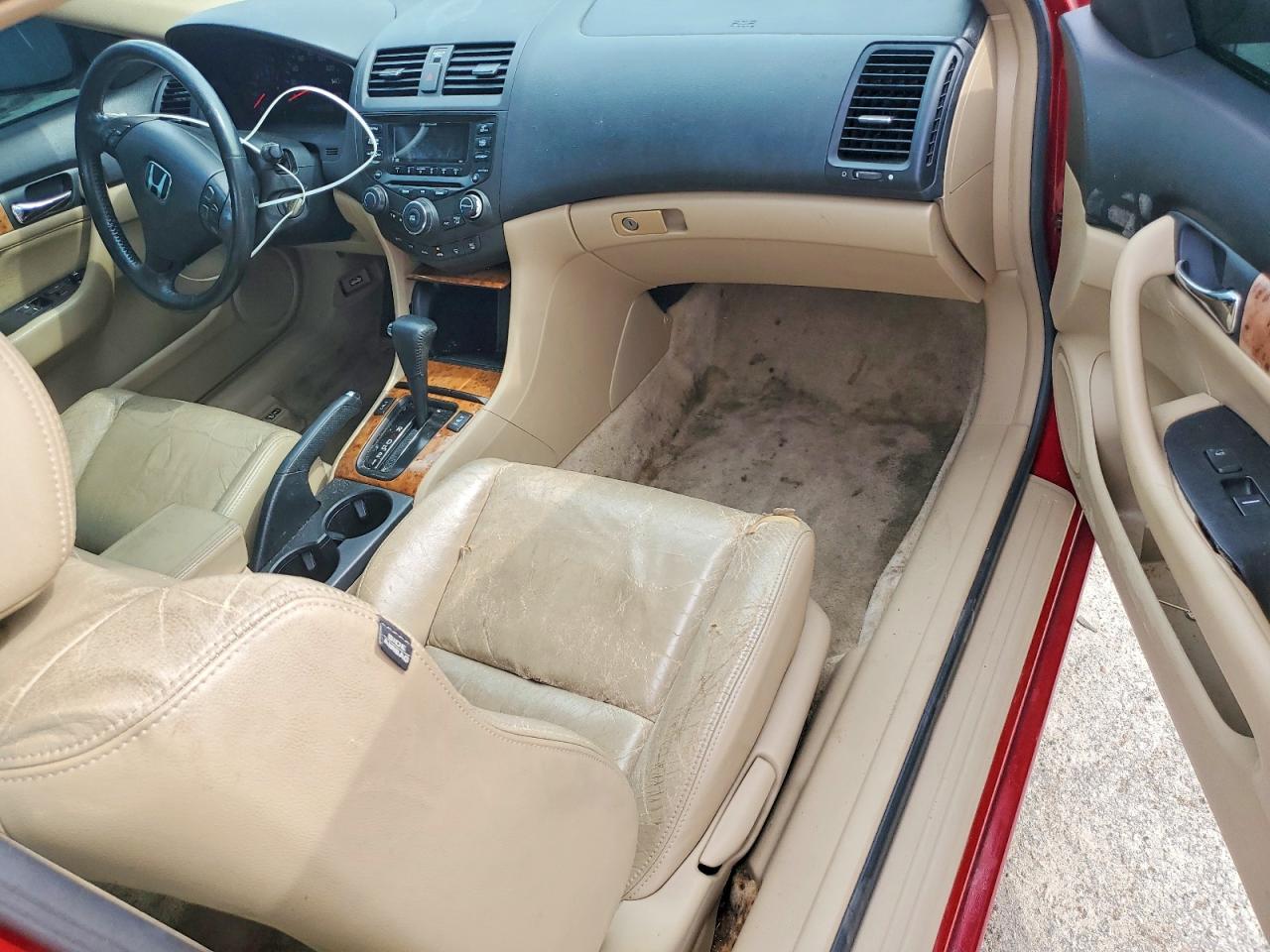 2004 Honda Accord Ex Red vin: 1HGCM72624A002040