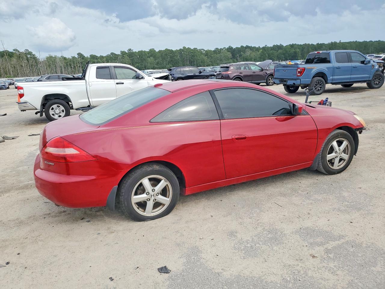 2004 Honda Accord Ex Red vin: 1HGCM72624A002040