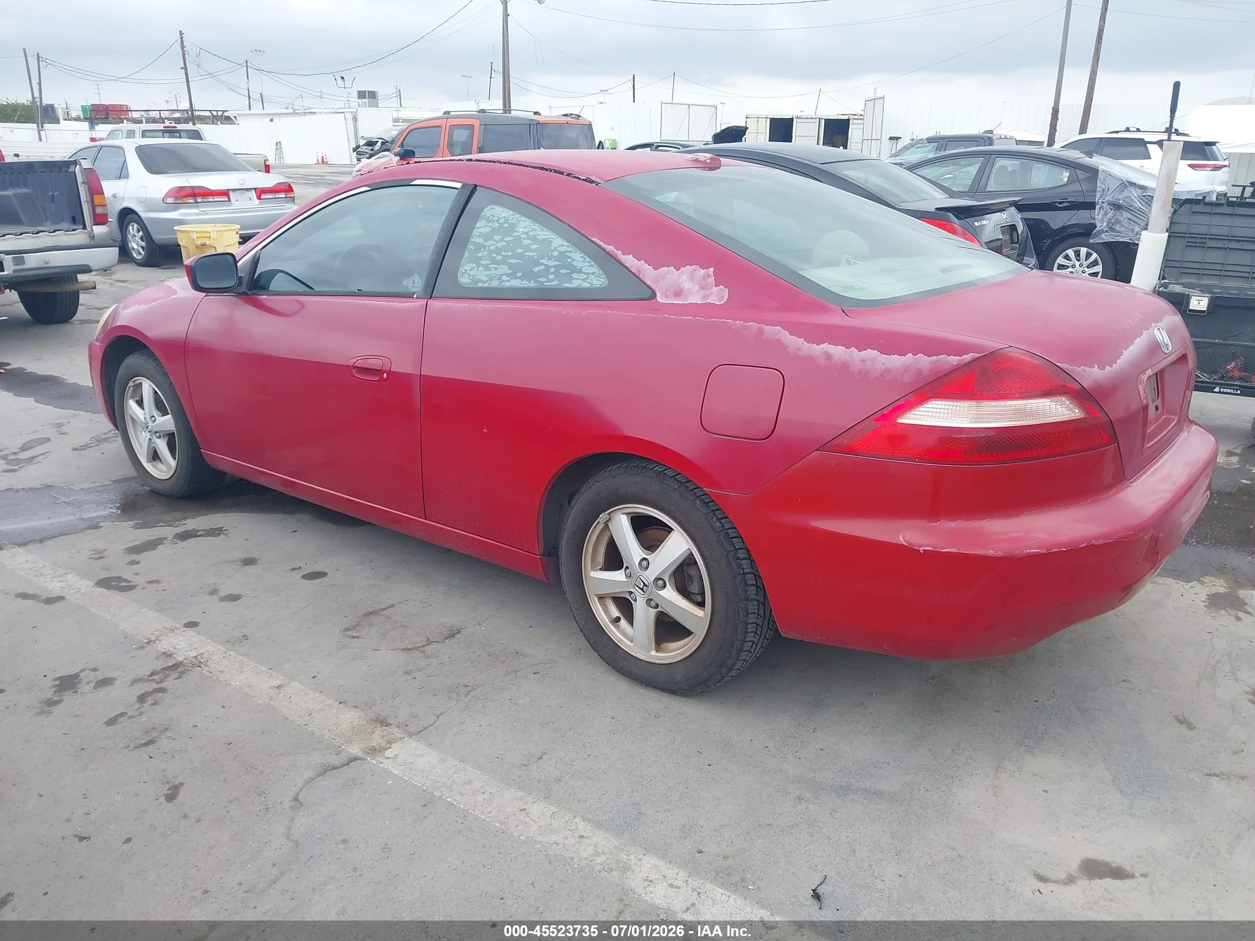 2005 Honda Accord 2.4 Ex Red vin: 1HGCM72625A003738