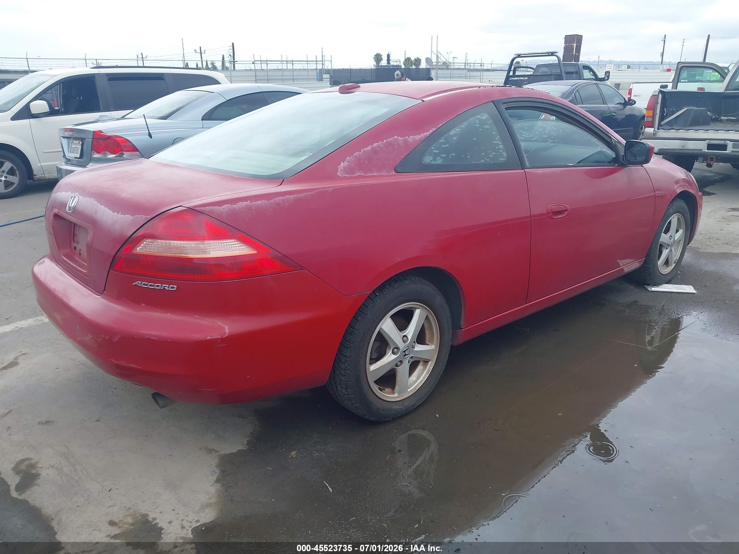 2005 Honda Accord 2.4 Ex Red vin: 1HGCM72625A003738