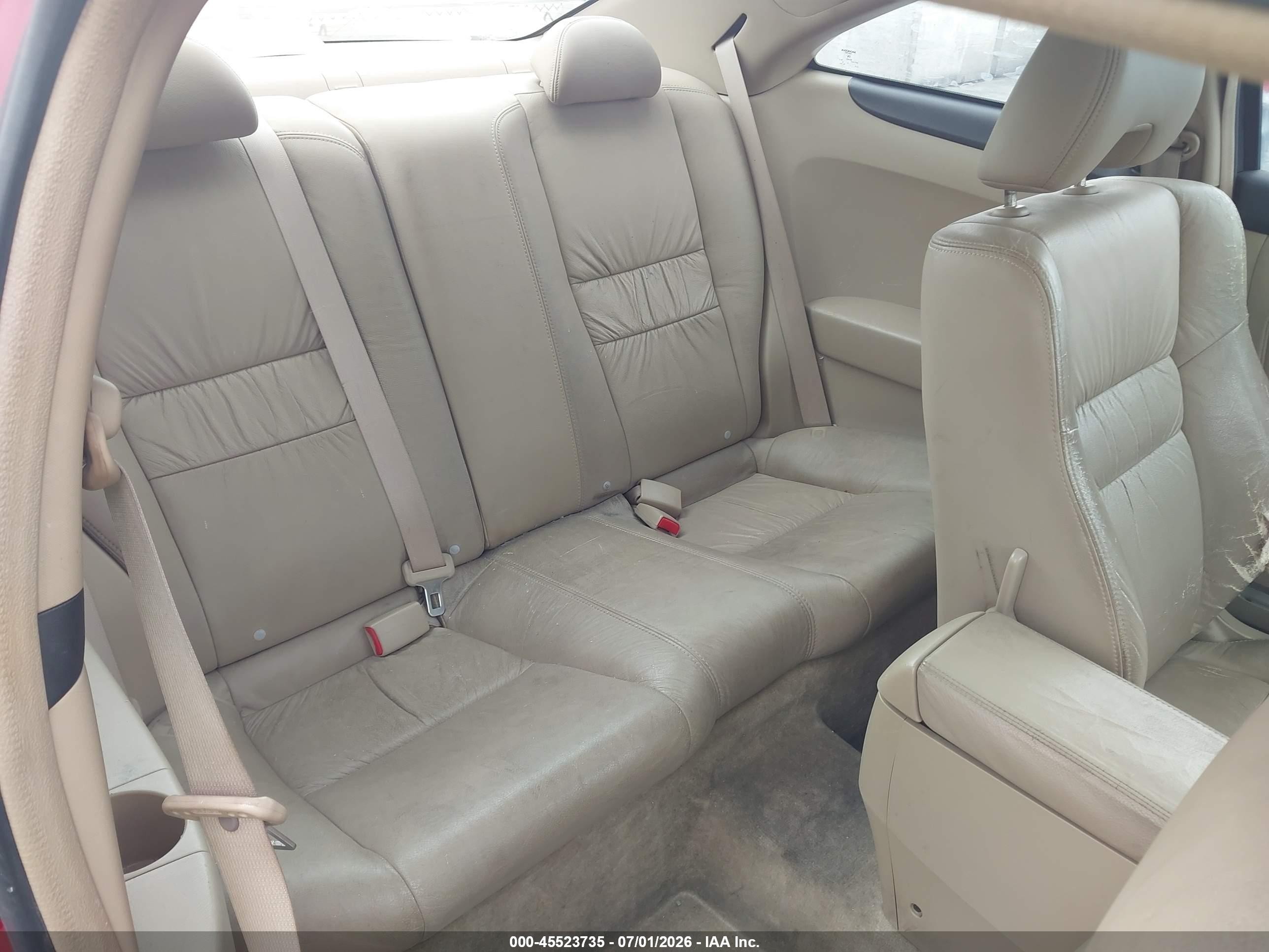 2005 Honda Accord 2.4 Ex Red vin: 1HGCM72625A003738