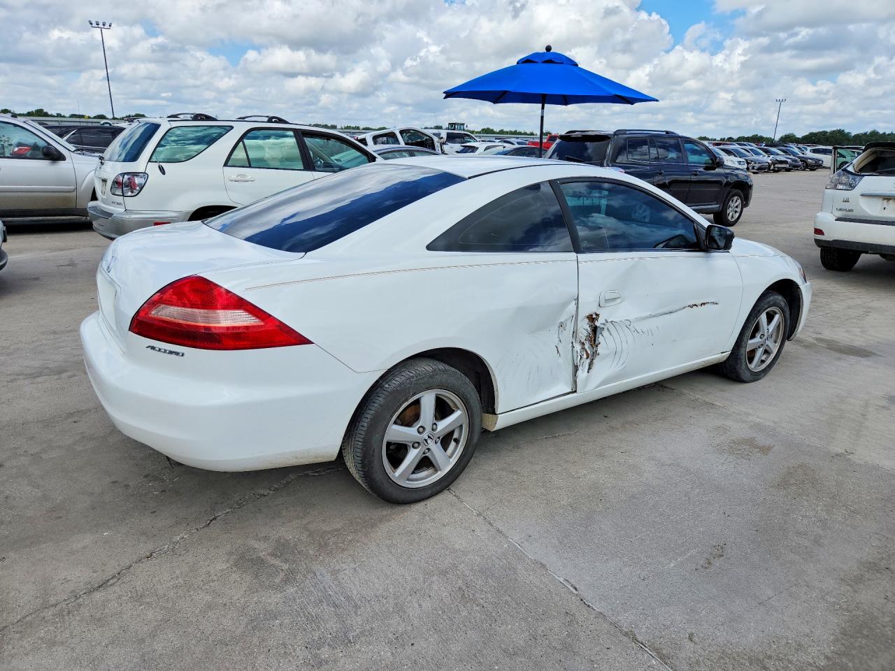 2003 Honda Accord Ex White vin: 1HGCM72633A028578