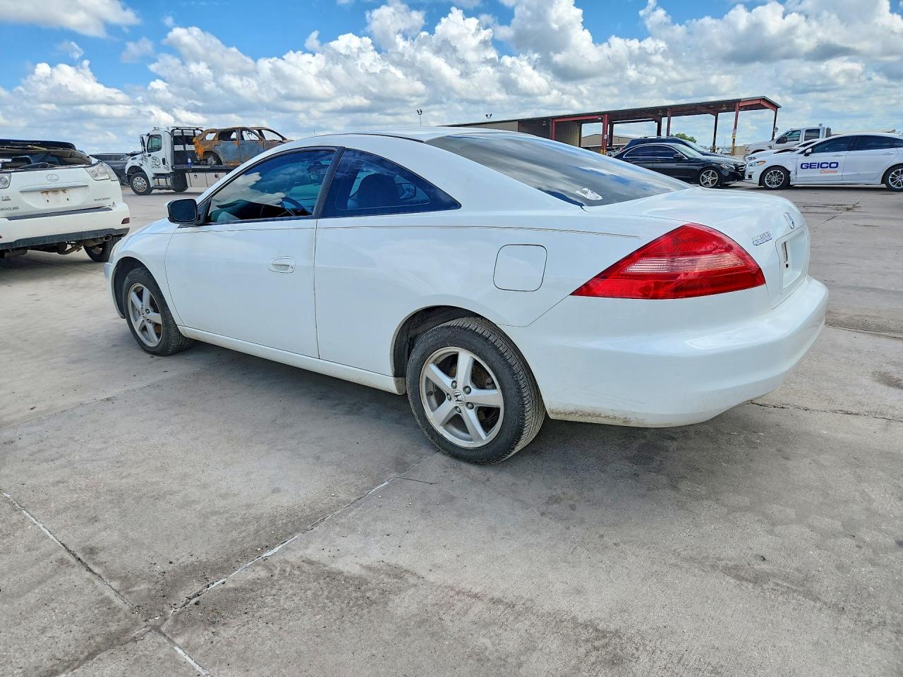 2003 Honda Accord Ex White vin: 1HGCM72633A028578