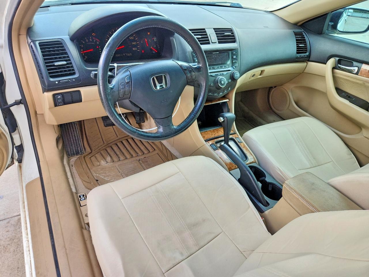 2003 Honda Accord Ex White vin: 1HGCM72633A028578