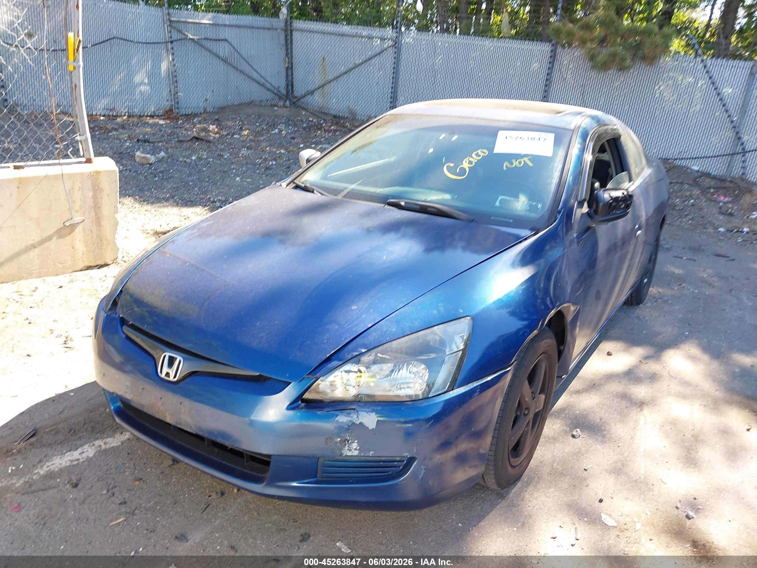 2004 Honda Accord 2.4 Ex Blue vin: 1HGCM72634A011359
