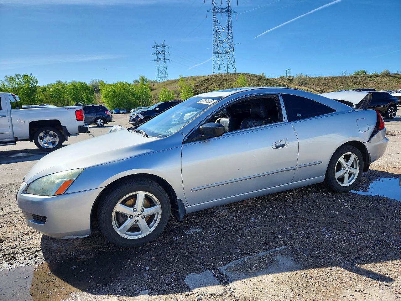 2004 Honda Accord Ex Silver vin: 1HGCM72634A016707