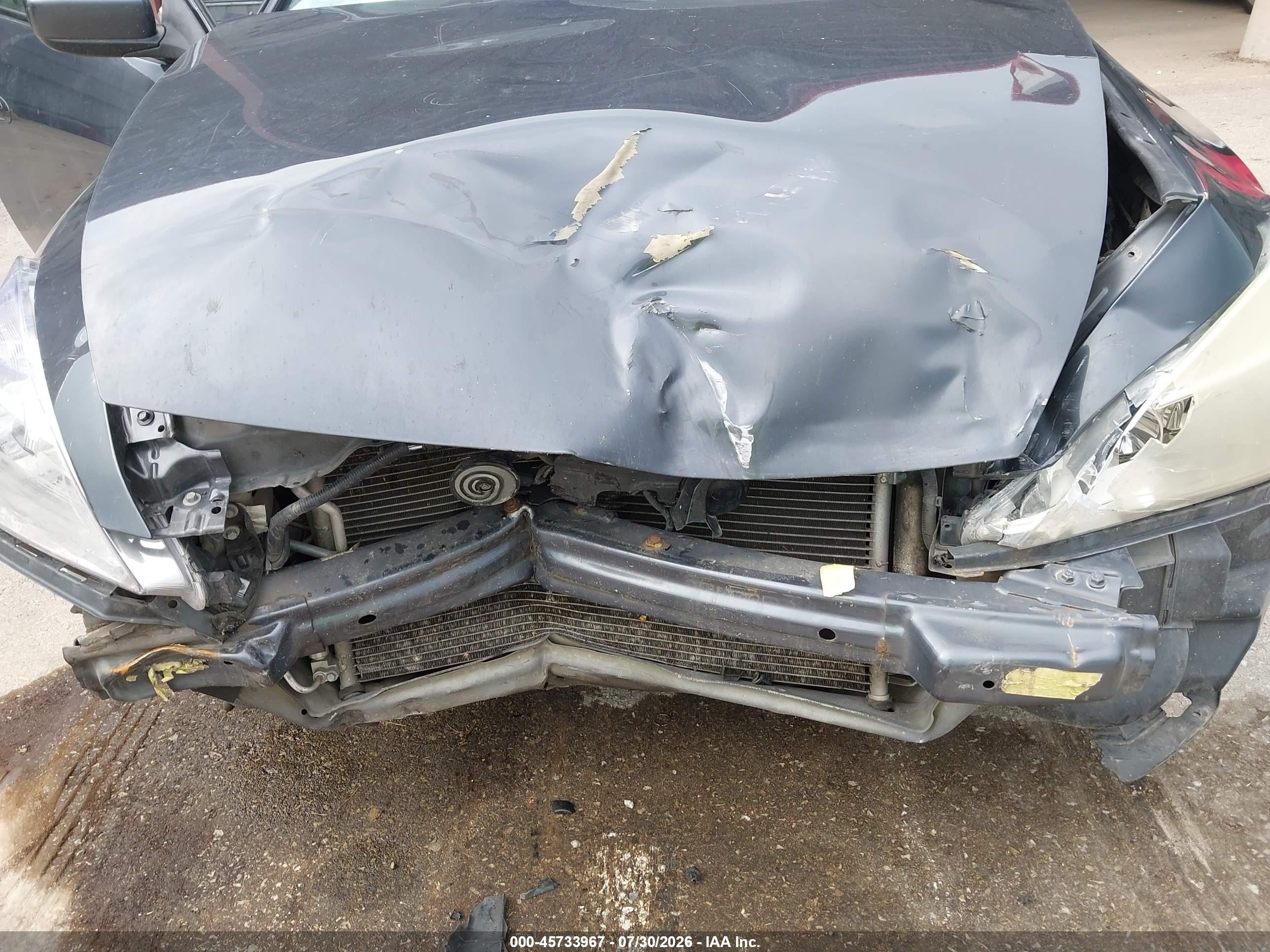 2007 Honda Accord 2.4 Ex Серый vin: 1HGCM72637A009535