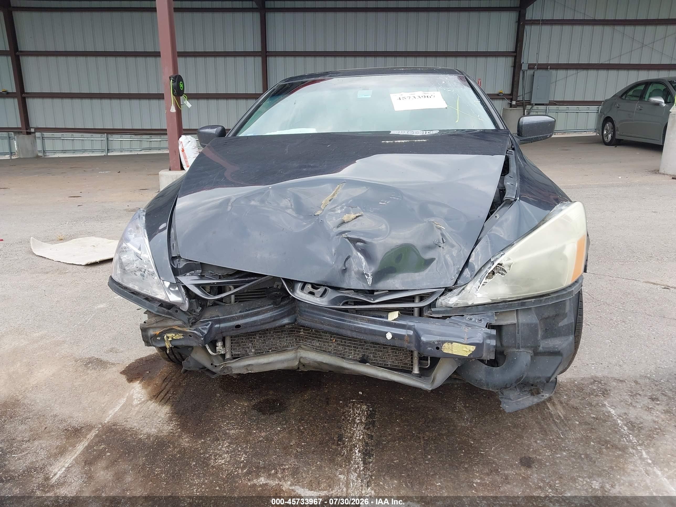2007 Honda Accord 2.4 Ex Серый vin: 1HGCM72637A009535