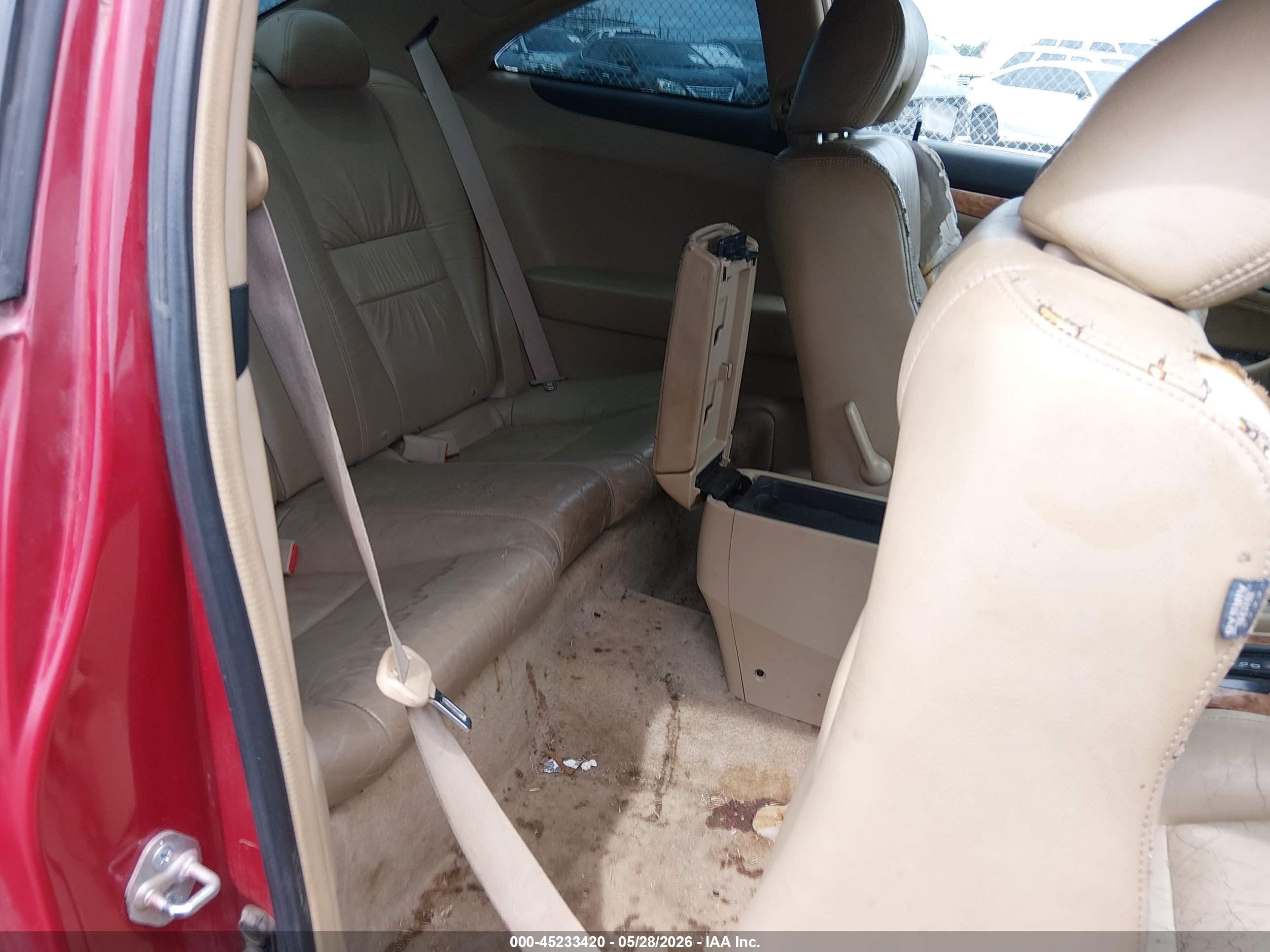 2003 Honda Accord 2.4 Ex Красный vin: 1HGCM72643A007111