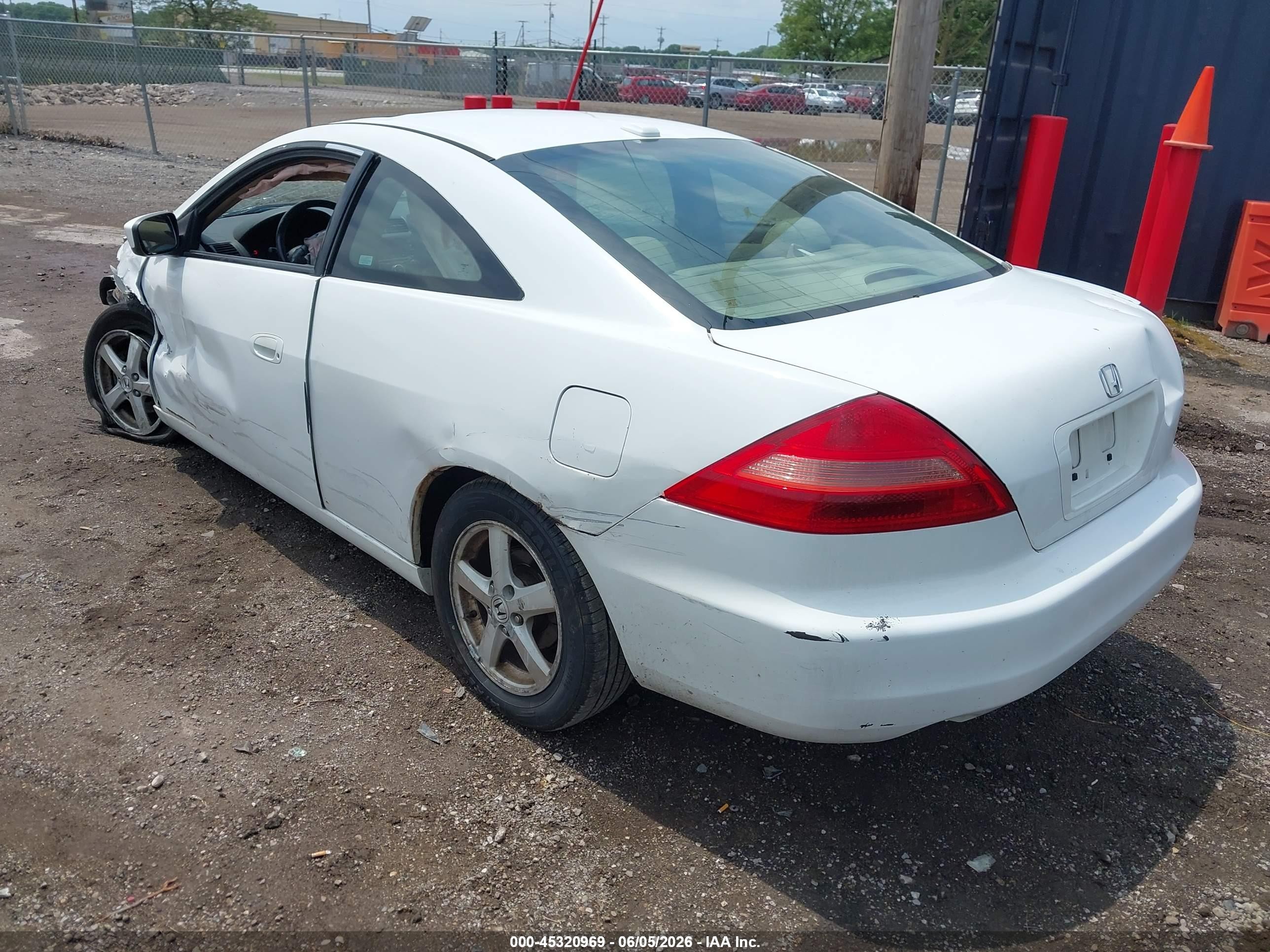 2005 Honda Accord 2.4 Ex White vin: 1HGCM72645A016815