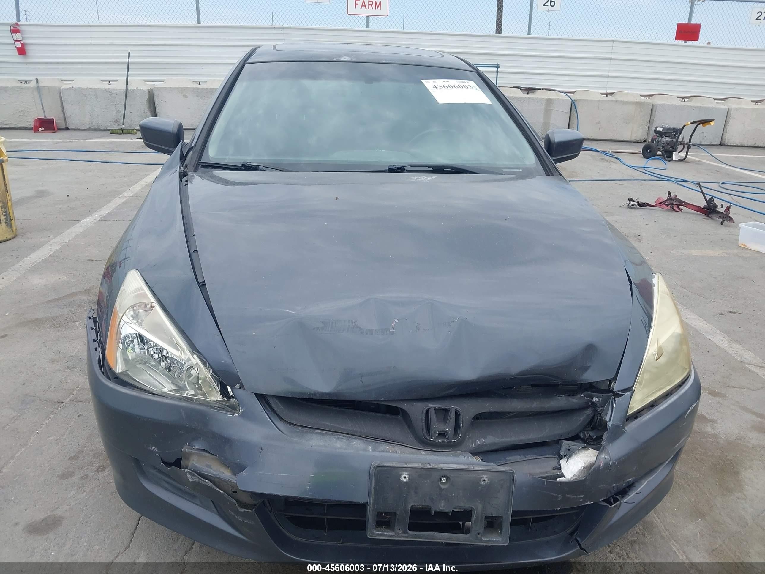 2006 Honda Accord 2.4 Ex Серый vin: 1HGCM72646A010885