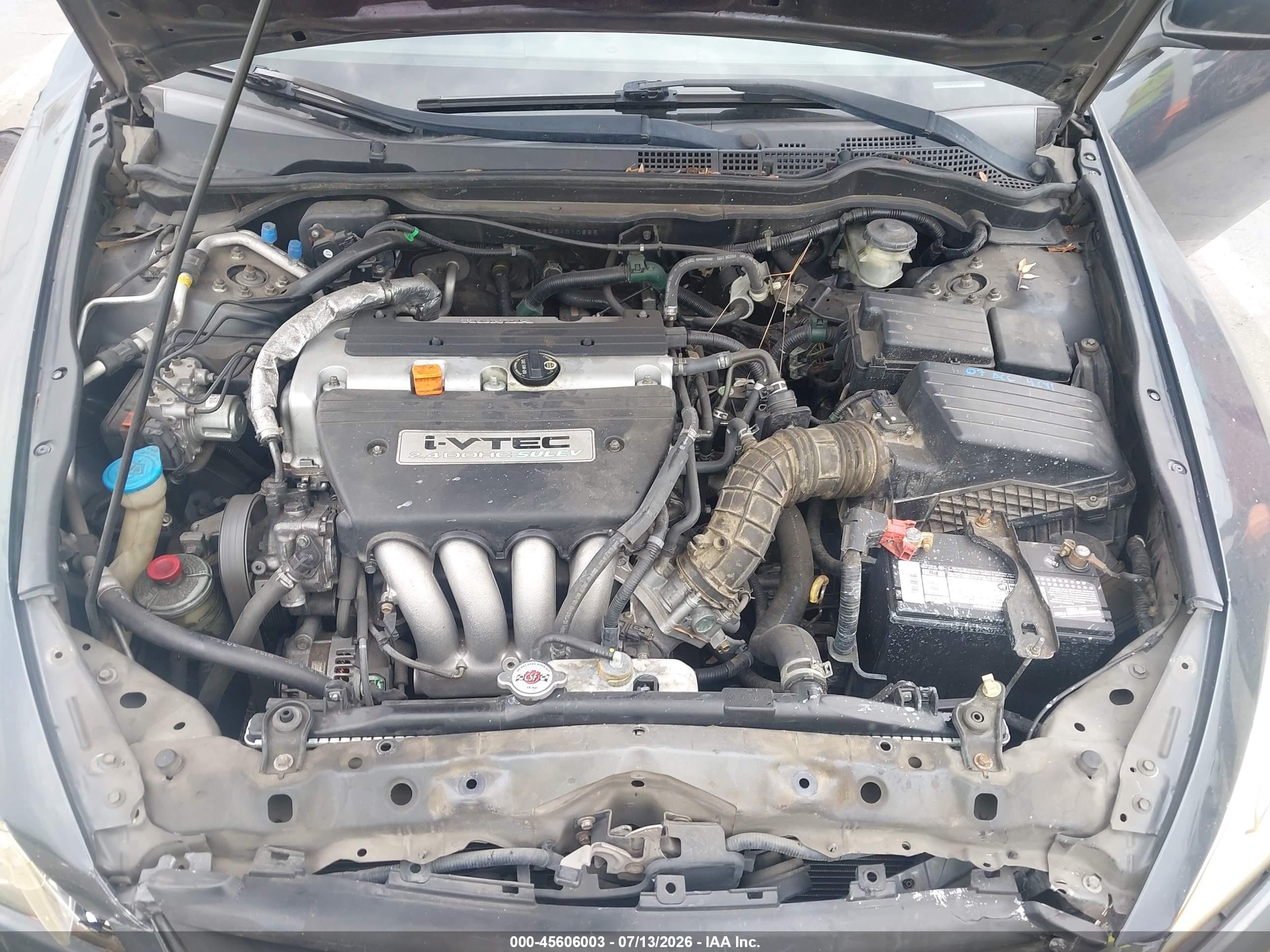 2006 Honda Accord 2.4 Ex Серый vin: 1HGCM72646A010885