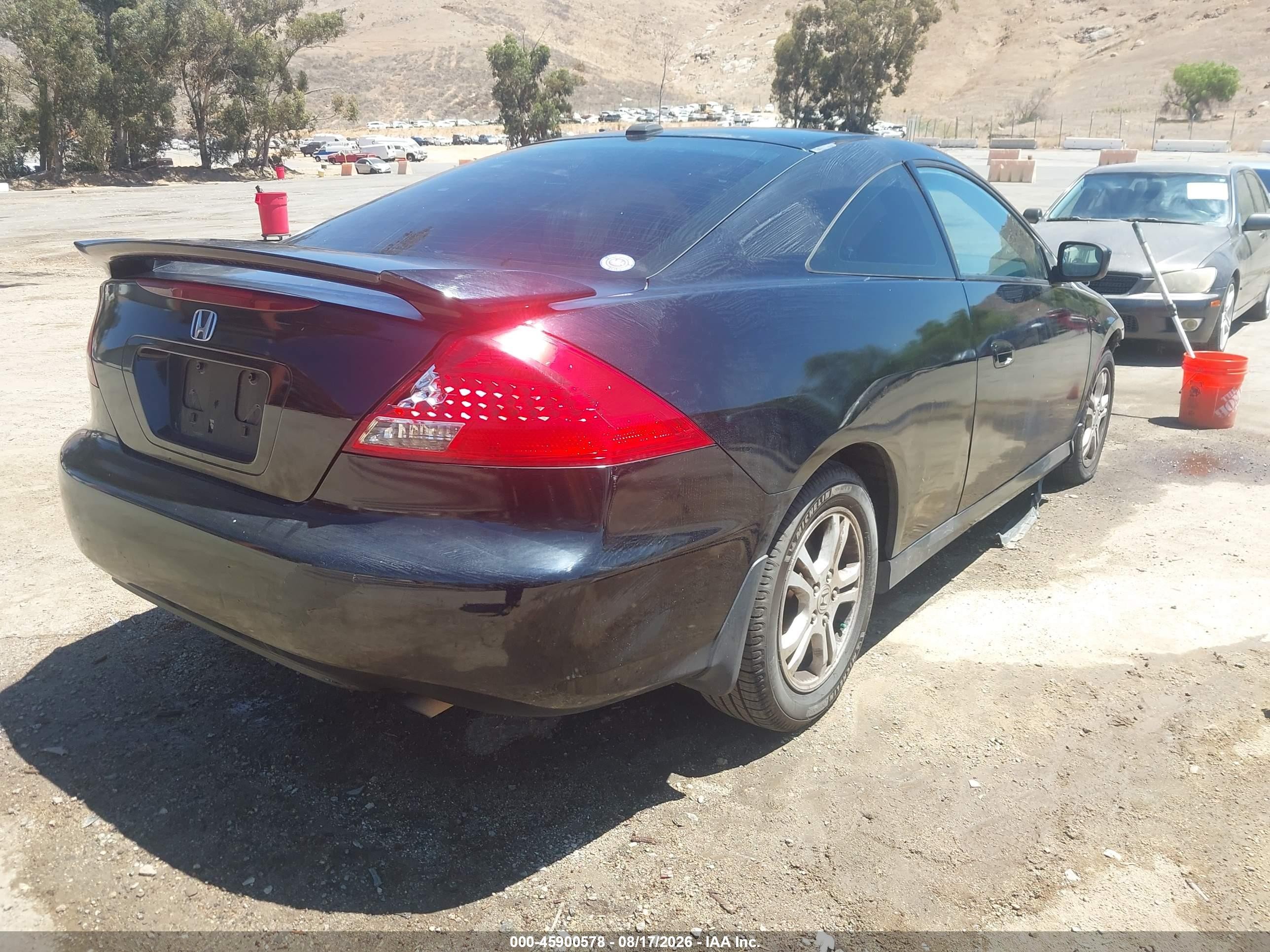 2007 Honda Accord 2.4 Ex Черный vin: 1HGCM72657A012453