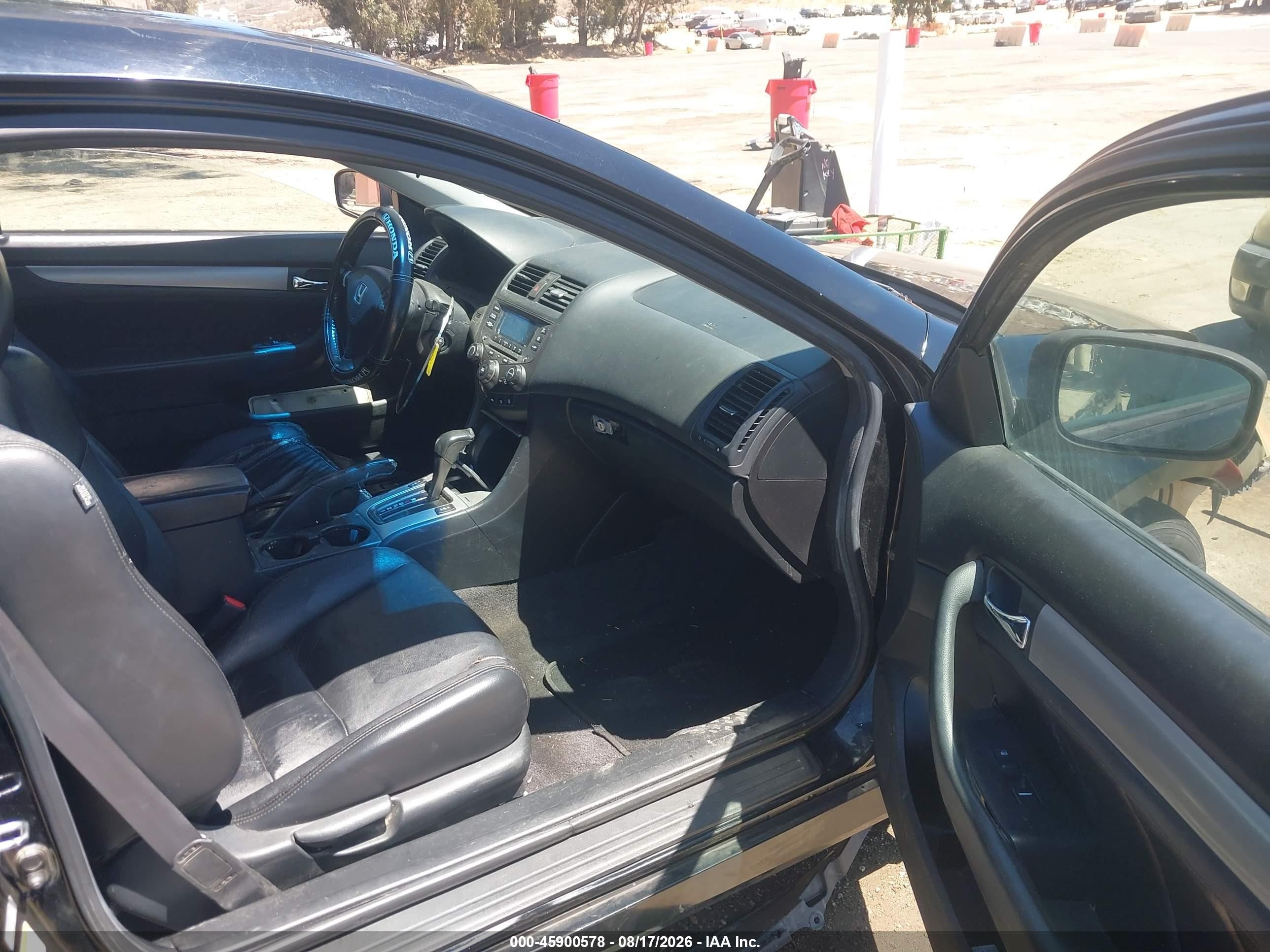 2007 Honda Accord 2.4 Ex Черный vin: 1HGCM72657A012453
