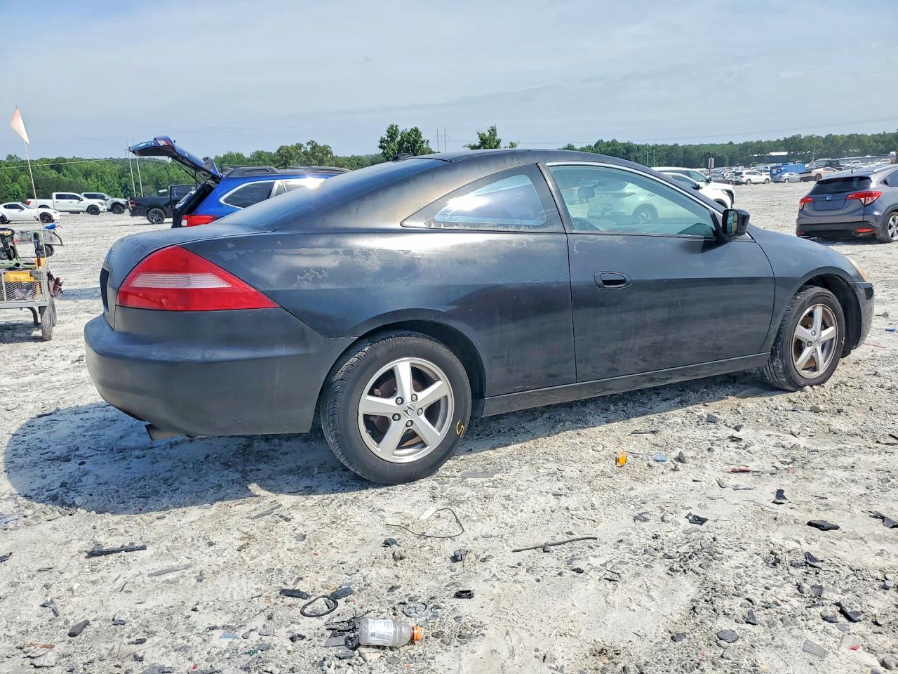 2004 Honda Accord Ex Black vin: 1HGCM72664A018158
