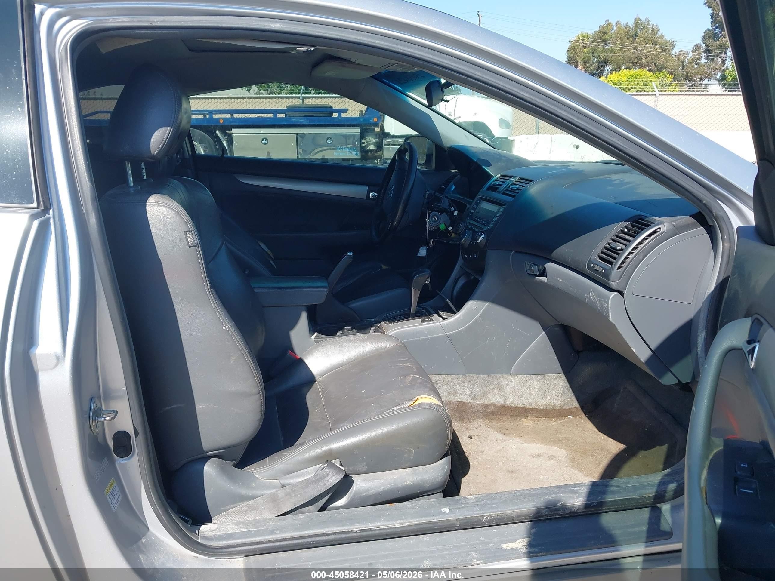 2006 Honda Accord 2.4 Ex Gray vin: 1HGCM72666A016414