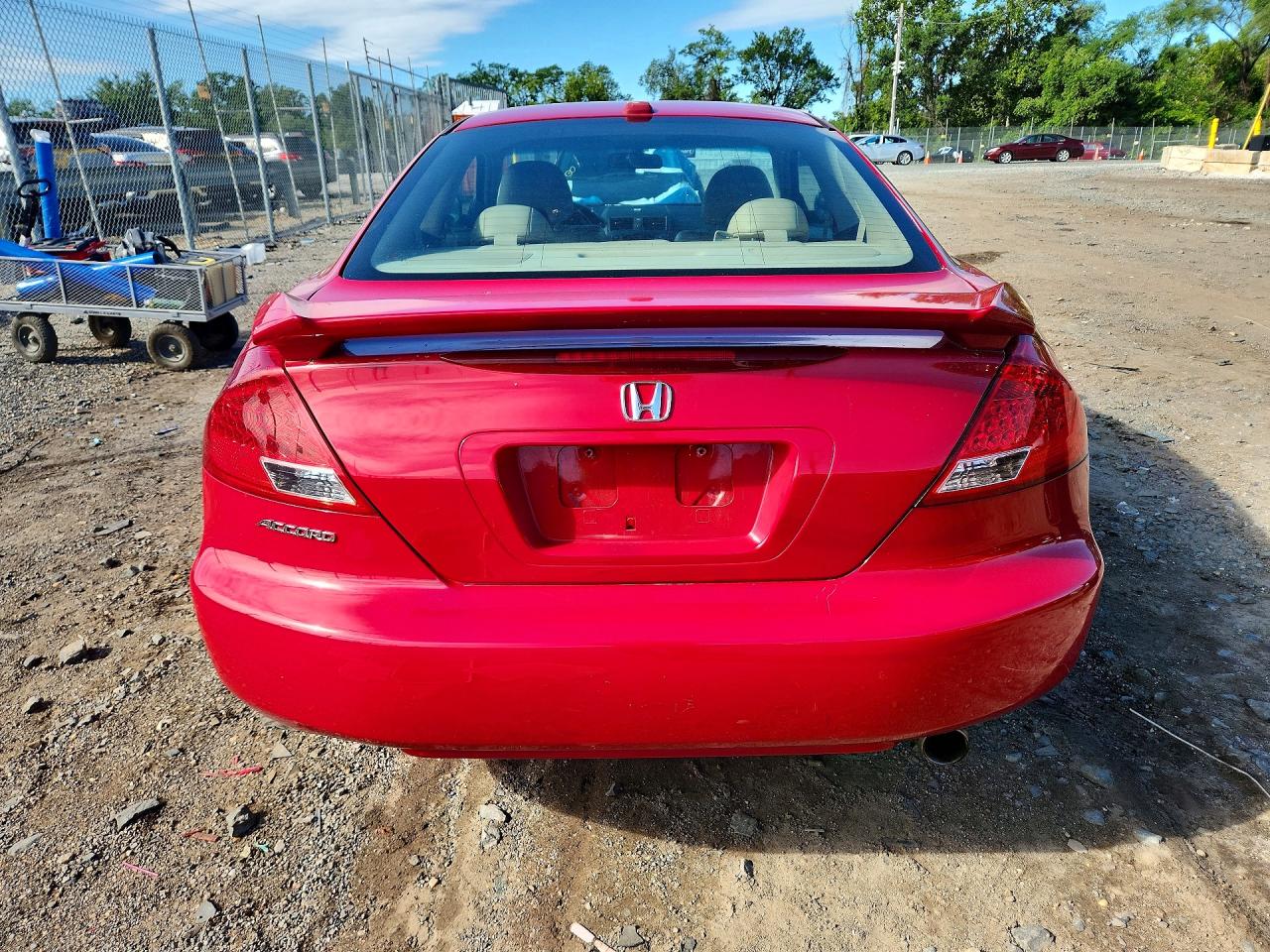 2007 Honda Accord Ex Red vin: 1HGCM72667A007150
