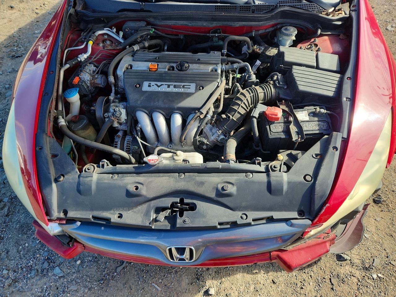 2007 Honda Accord Ex Red vin: 1HGCM72667A007150