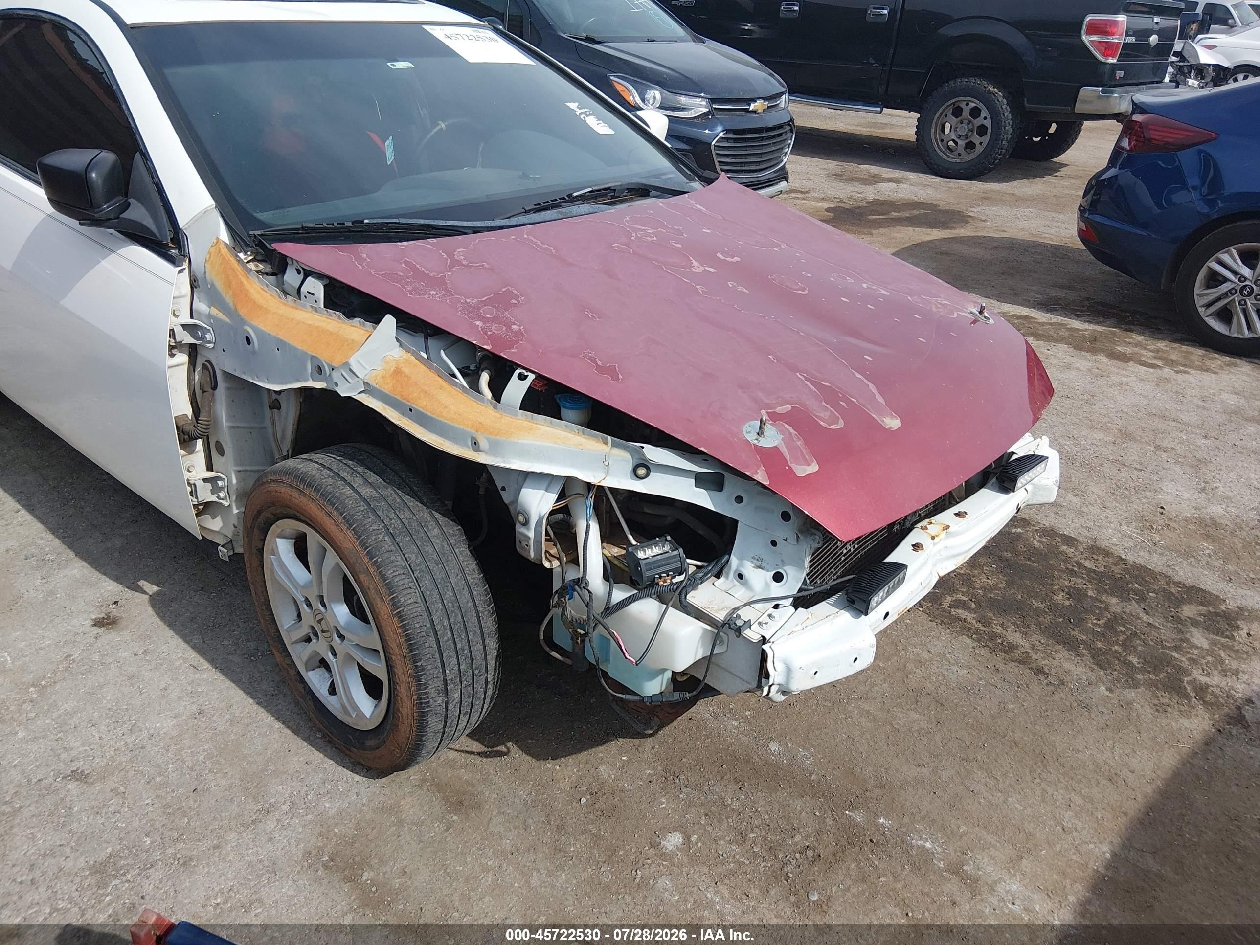 2007 Honda Accord 2.4 Ex White vin: 1HGCM72667A009769