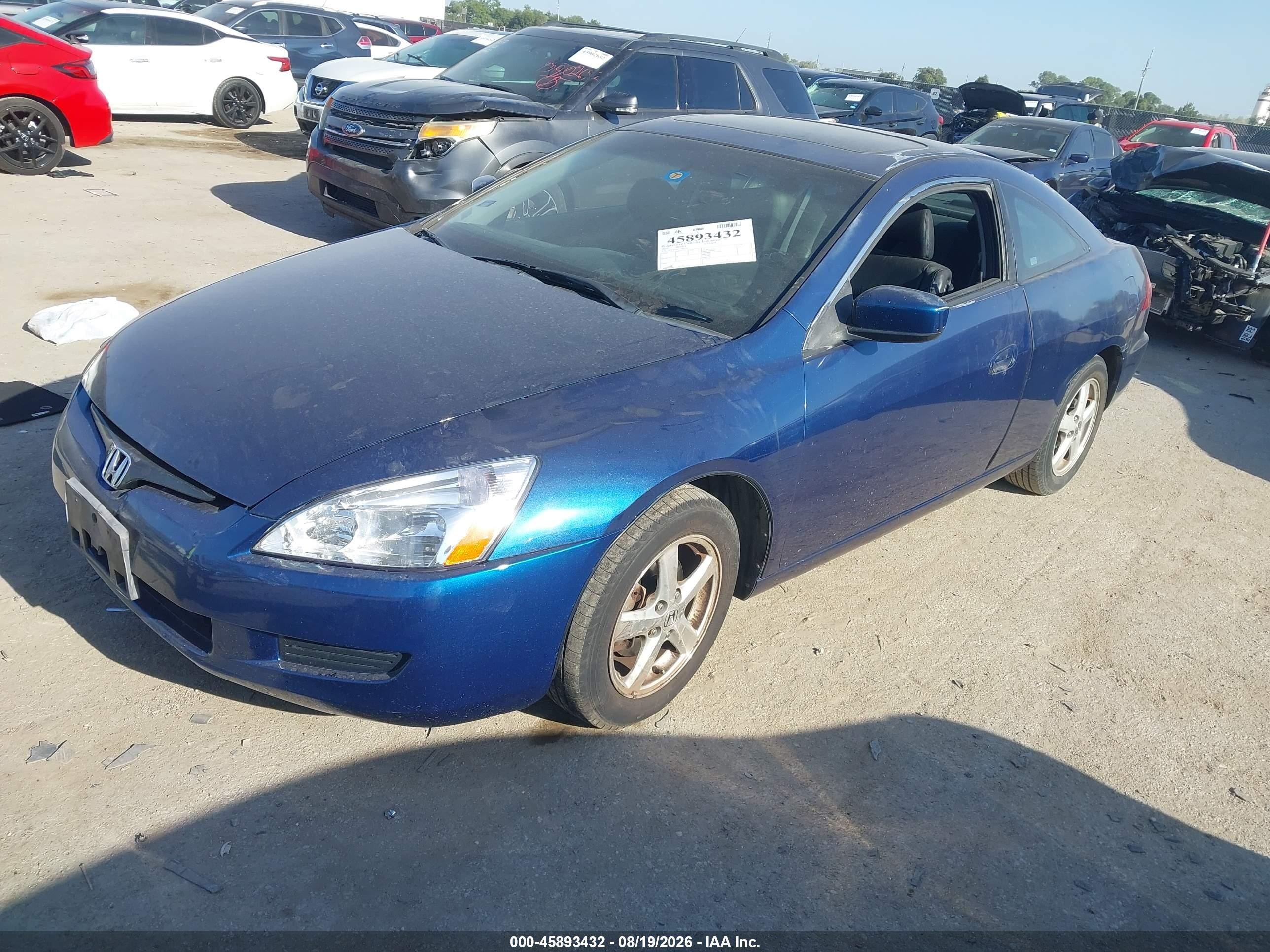 2003 Honda Accord 2.4 Ex Blue vin: 1HGCM72673A001710