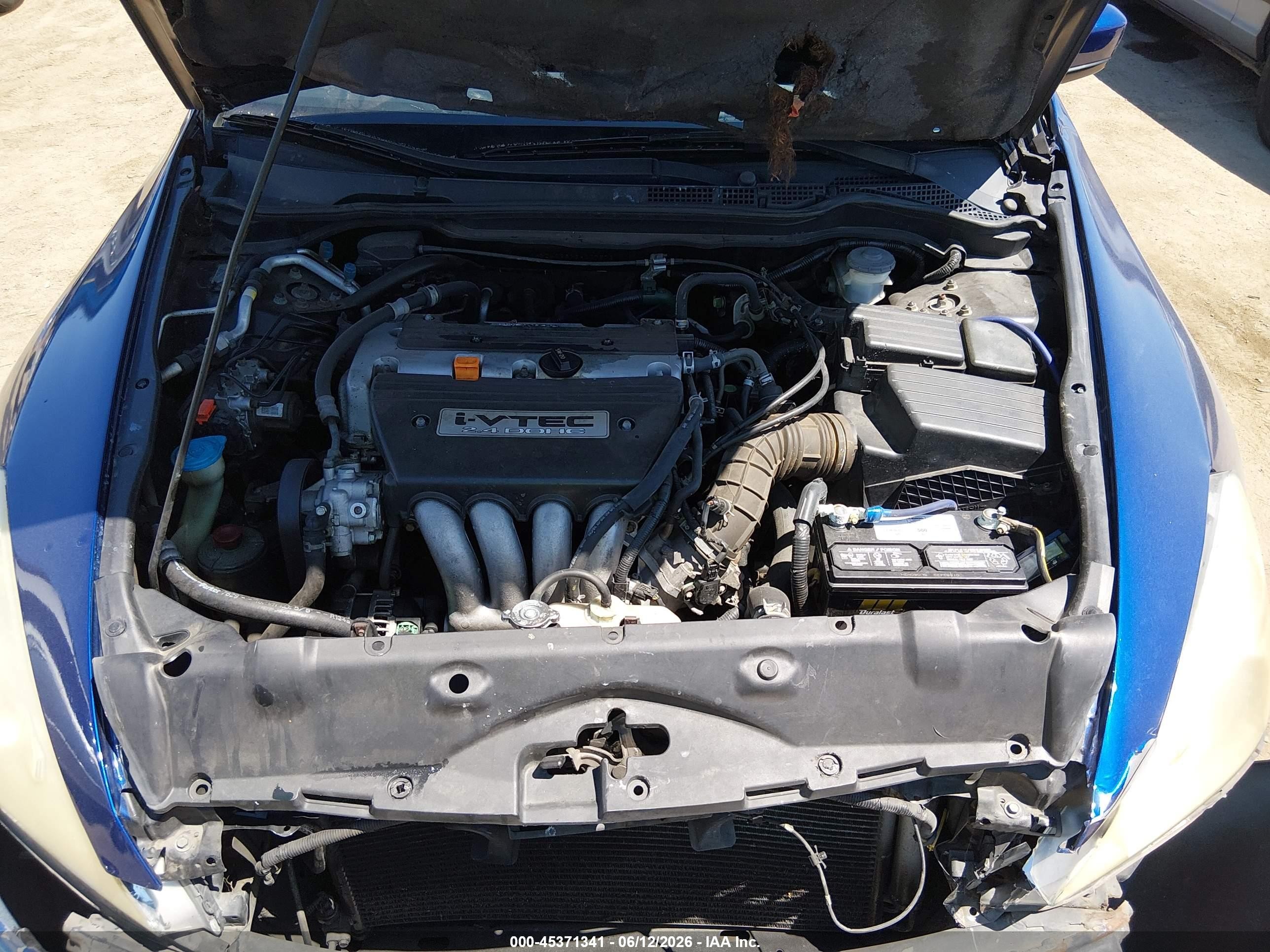 2003 Honda Accord Cpe Ex Blue vin: 1HGCM72673A007572