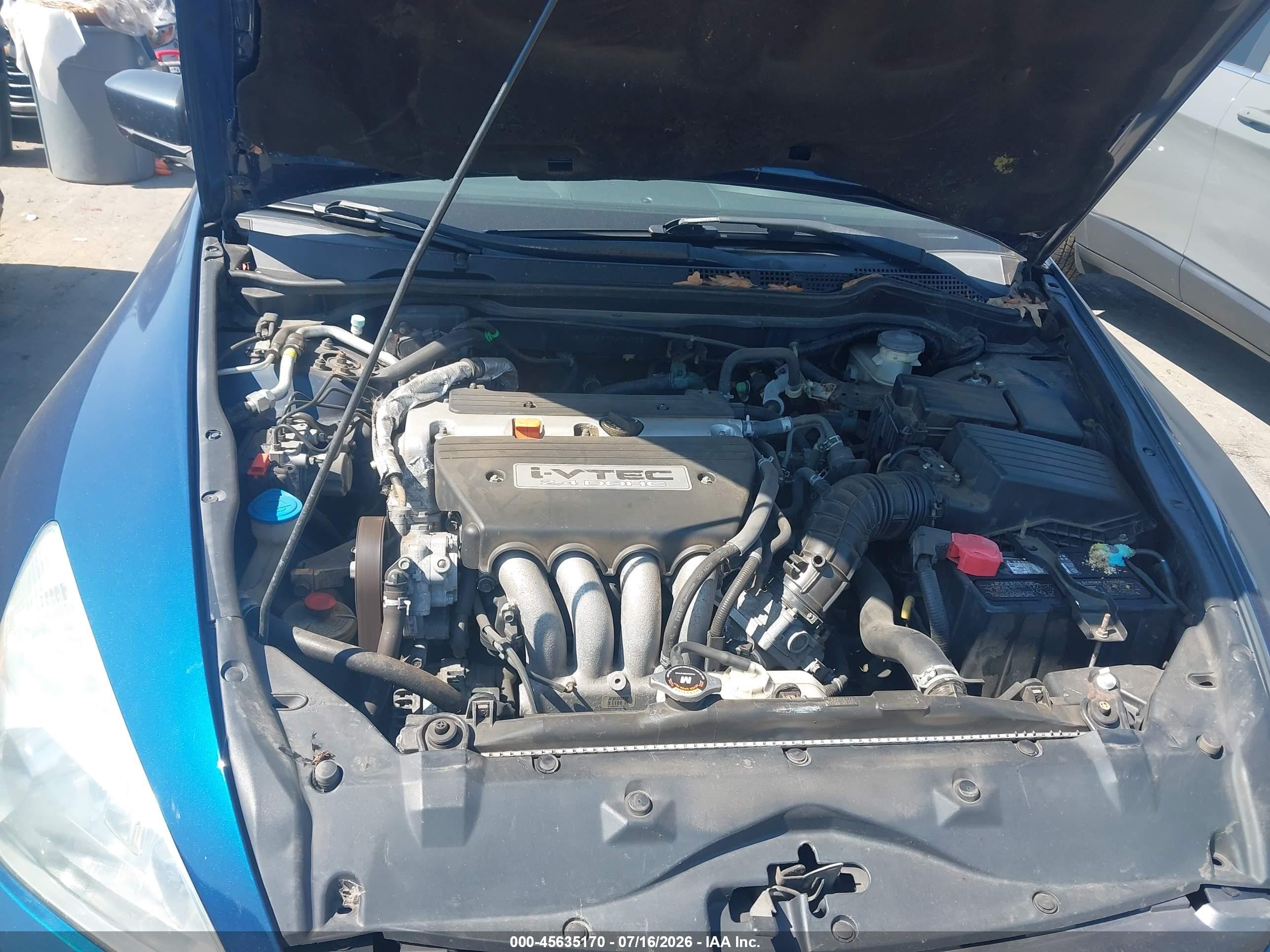 2006 Honda Accord 2.4 Ex Blue vin: 1HGCM72676A001937