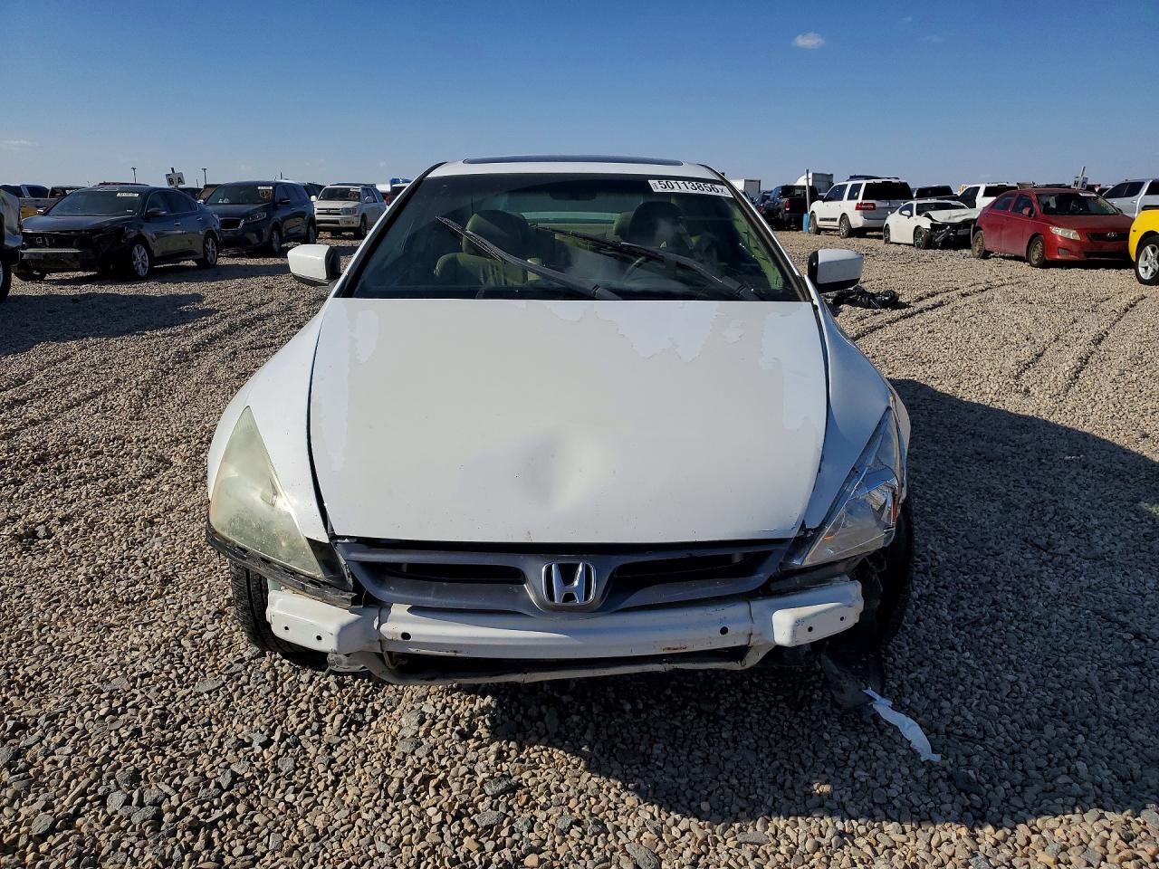 2007 Honda Accord Ex White vin: 1HGCM72677A015340