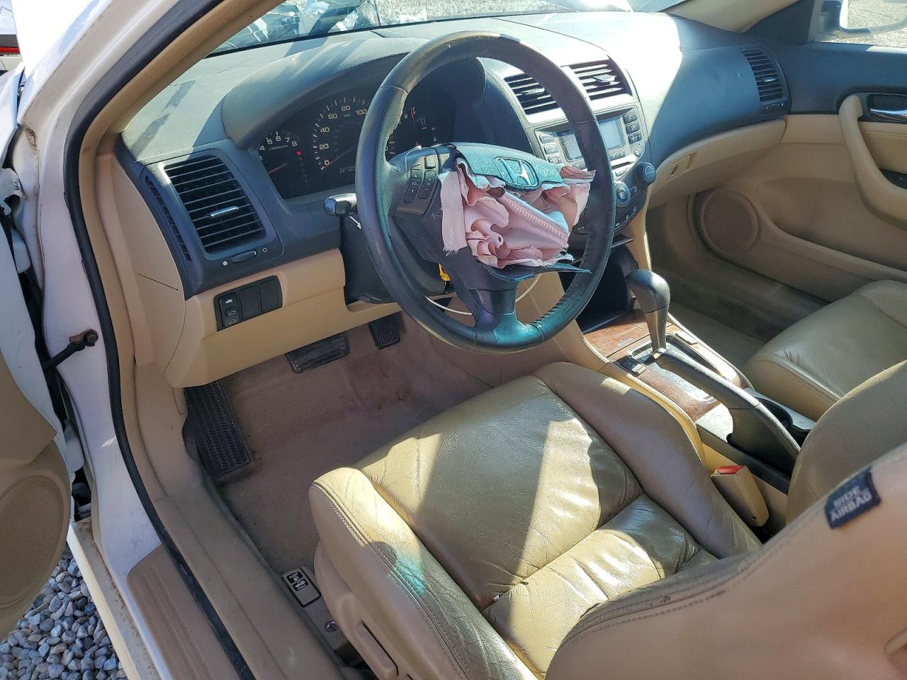 2007 Honda Accord Ex White vin: 1HGCM72677A015340