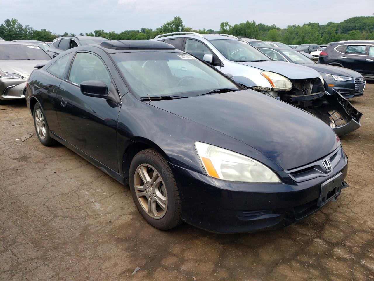 2007 Honda Accord Ex Black vin: 1HGCM72677A022143