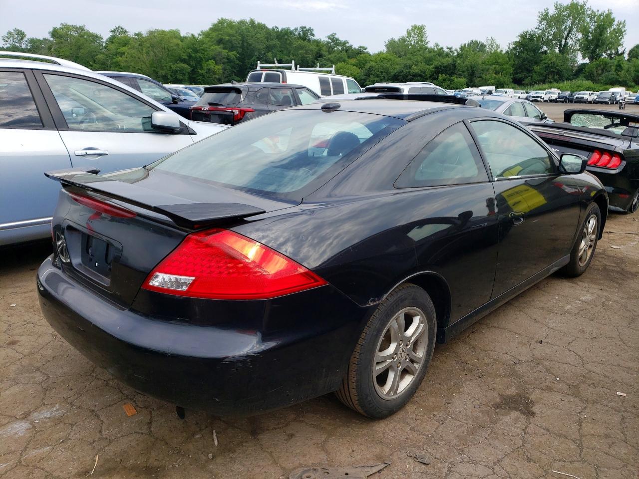 2007 Honda Accord Ex Black vin: 1HGCM72677A022143