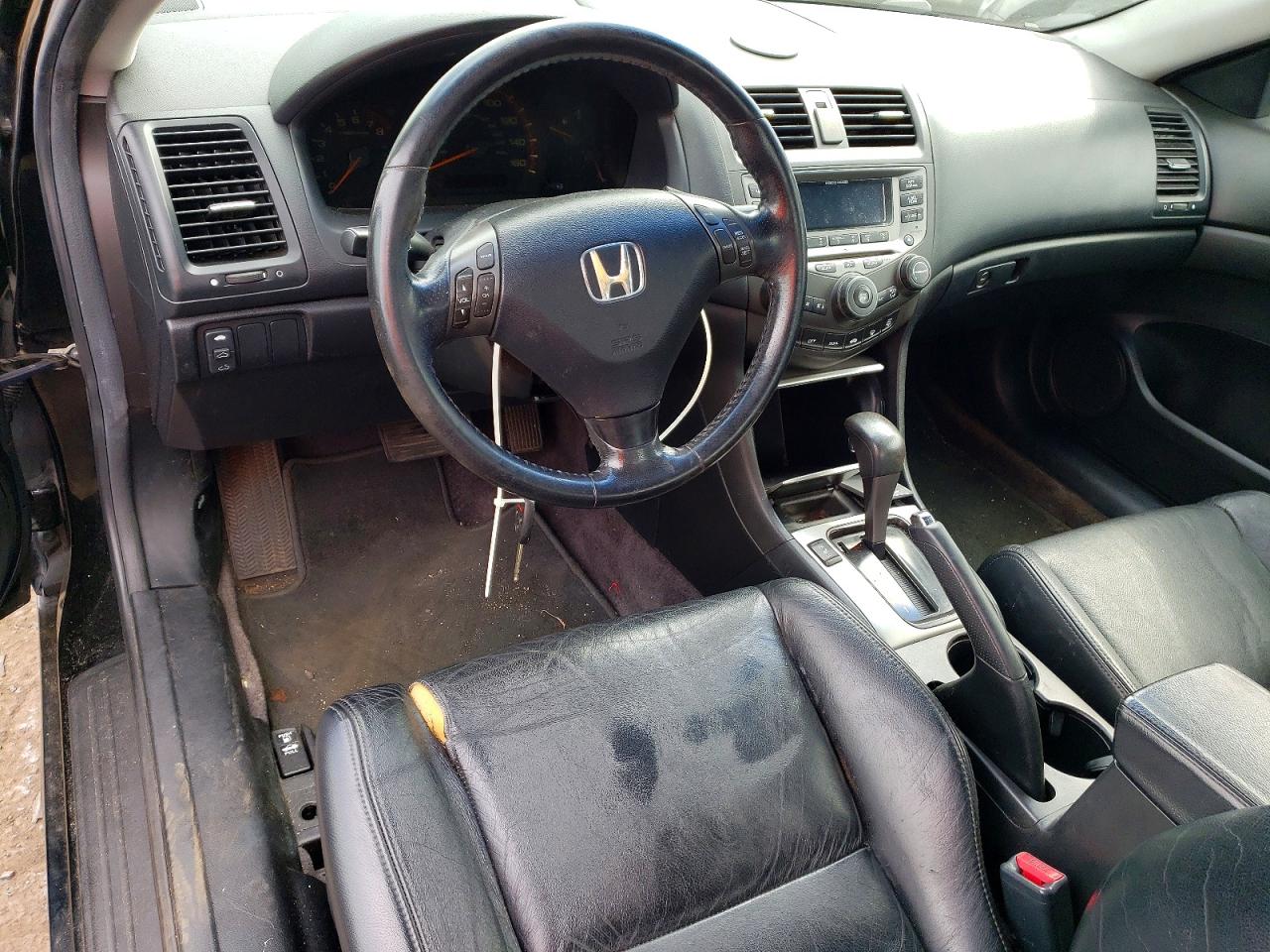 2007 Honda Accord Ex Black vin: 1HGCM72677A022143