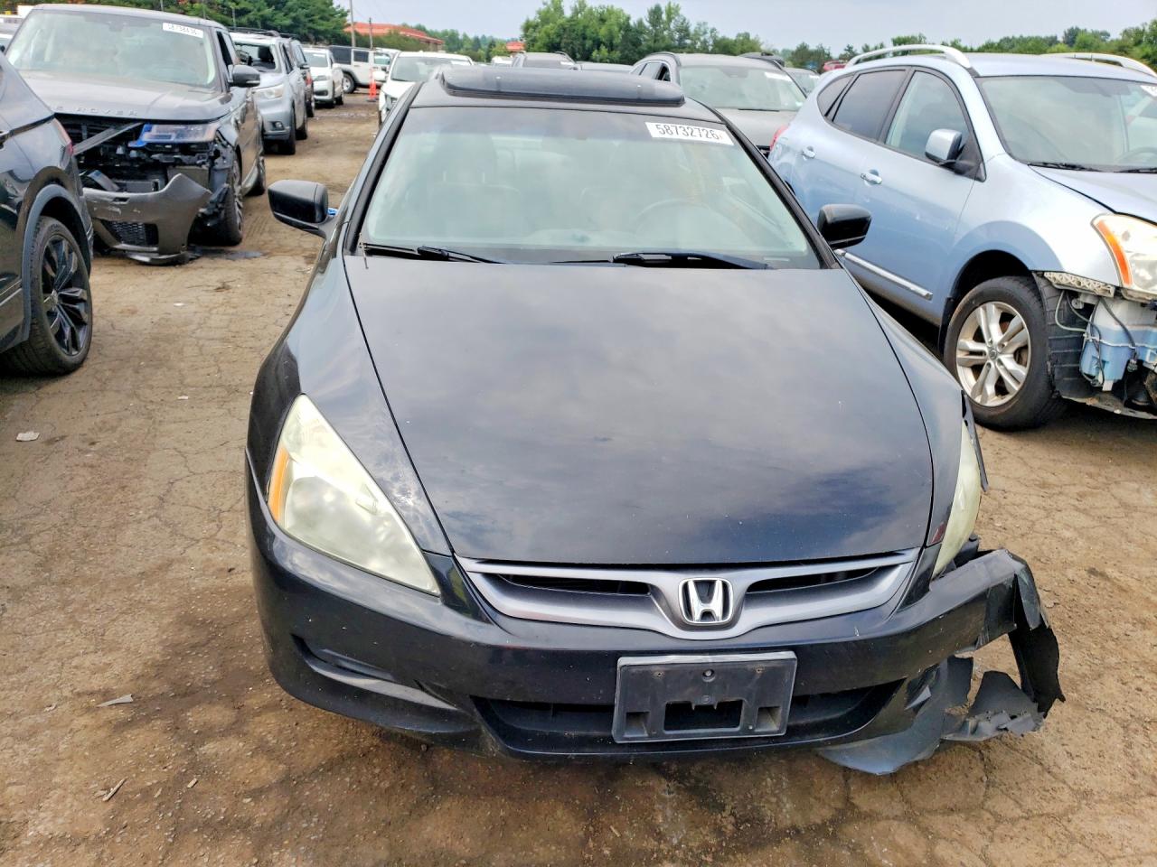 2007 Honda Accord Ex Black vin: 1HGCM72677A022143