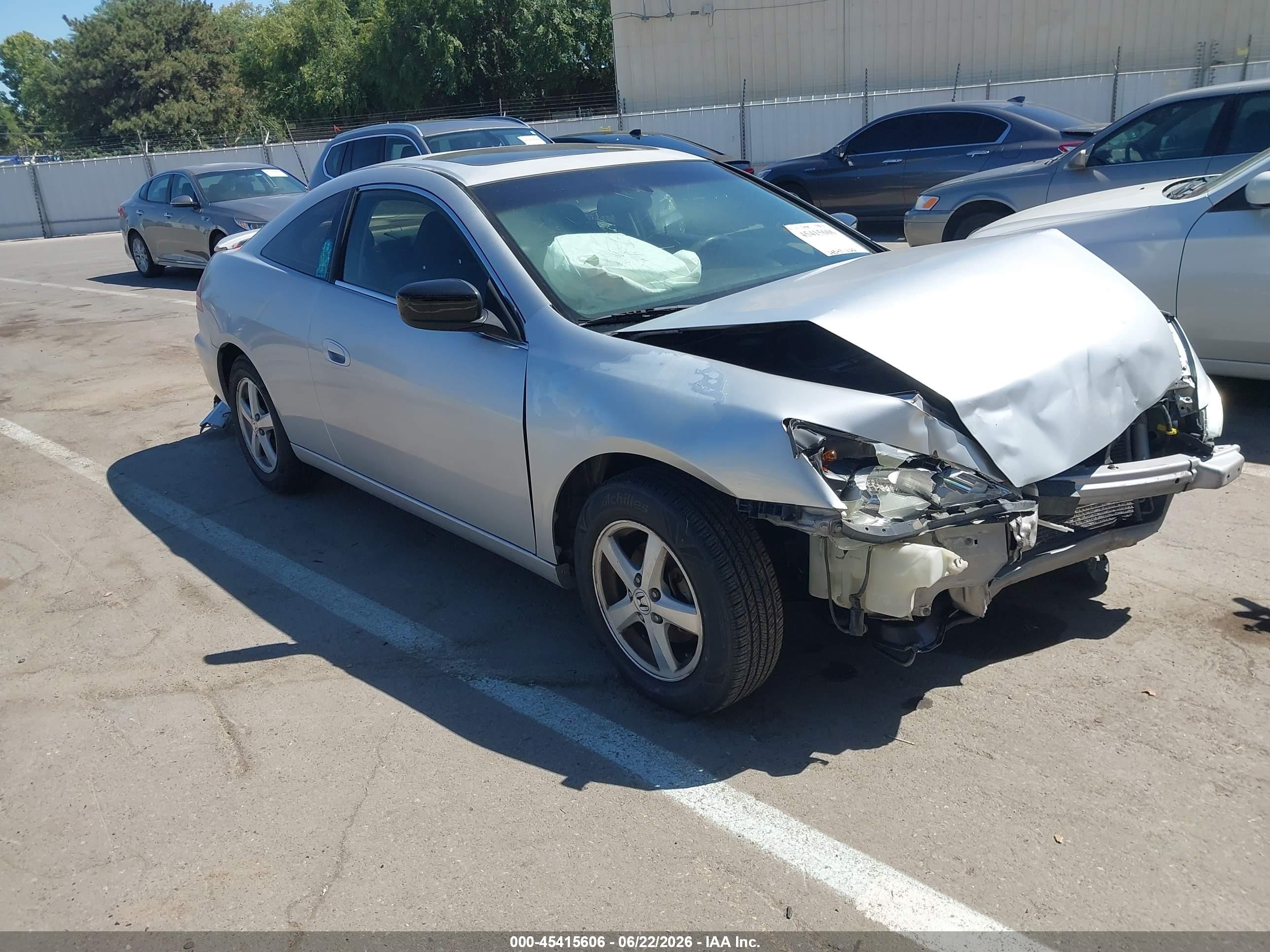 2003 Honda Accord Ex Серебряный vin: 1HGCM72683A009752