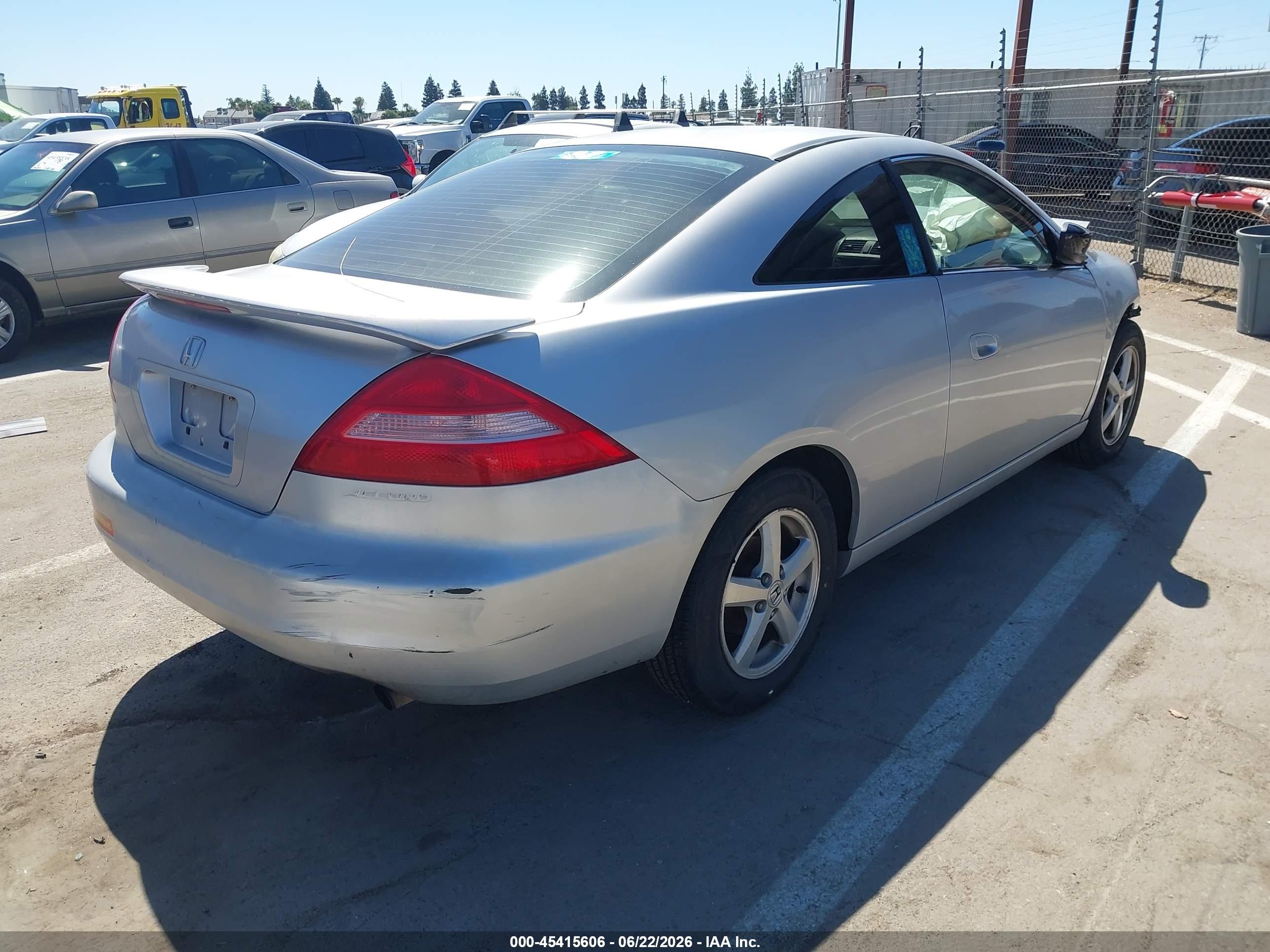 2003 Honda Accord Ex Серебряный vin: 1HGCM72683A009752