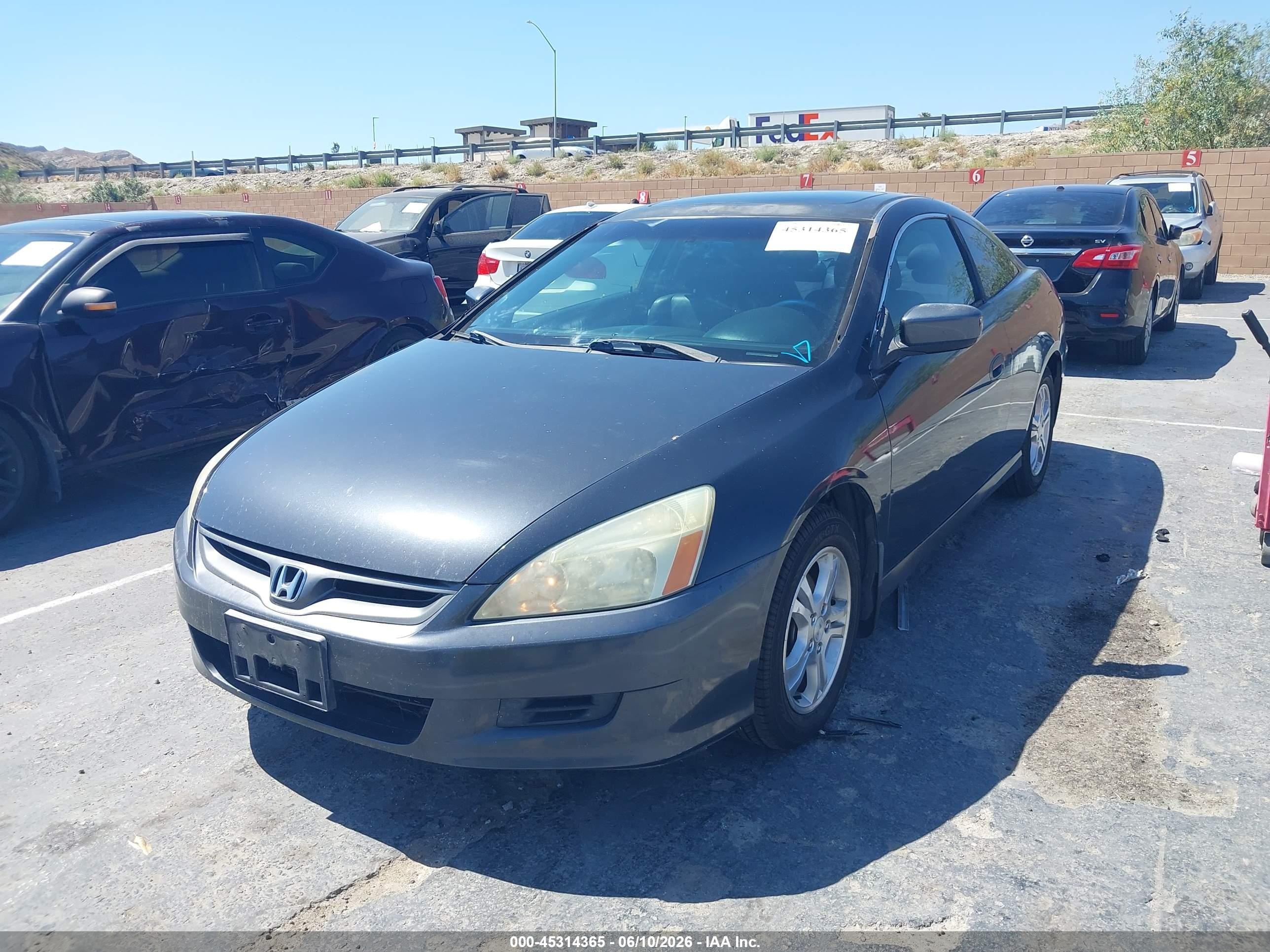 2006 Honda Accord 2.4 Ex Gray vin: 1HGCM72686A007889